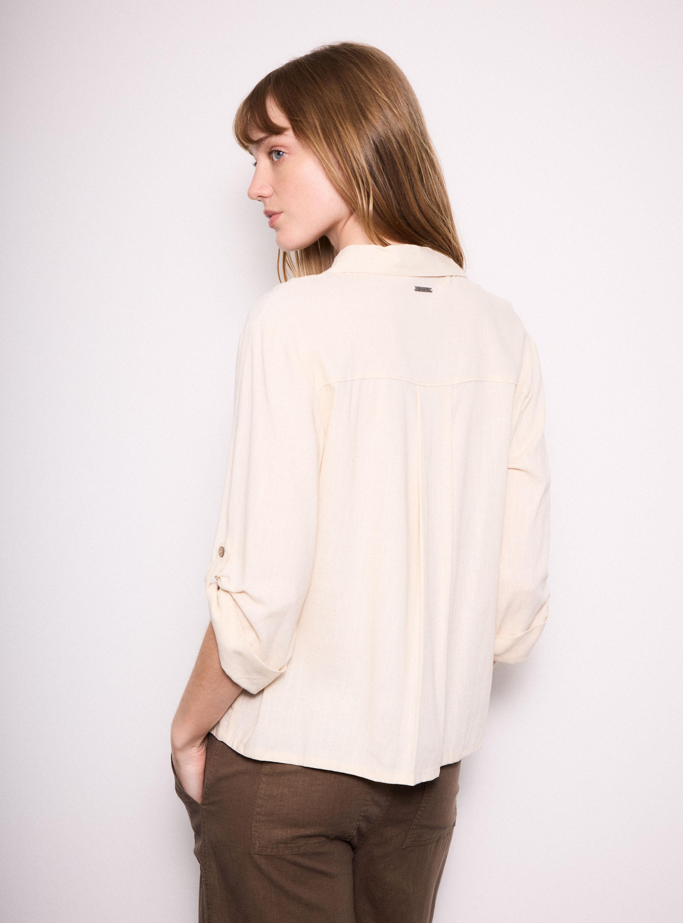 Blusa Manga 3/4 Botón-1