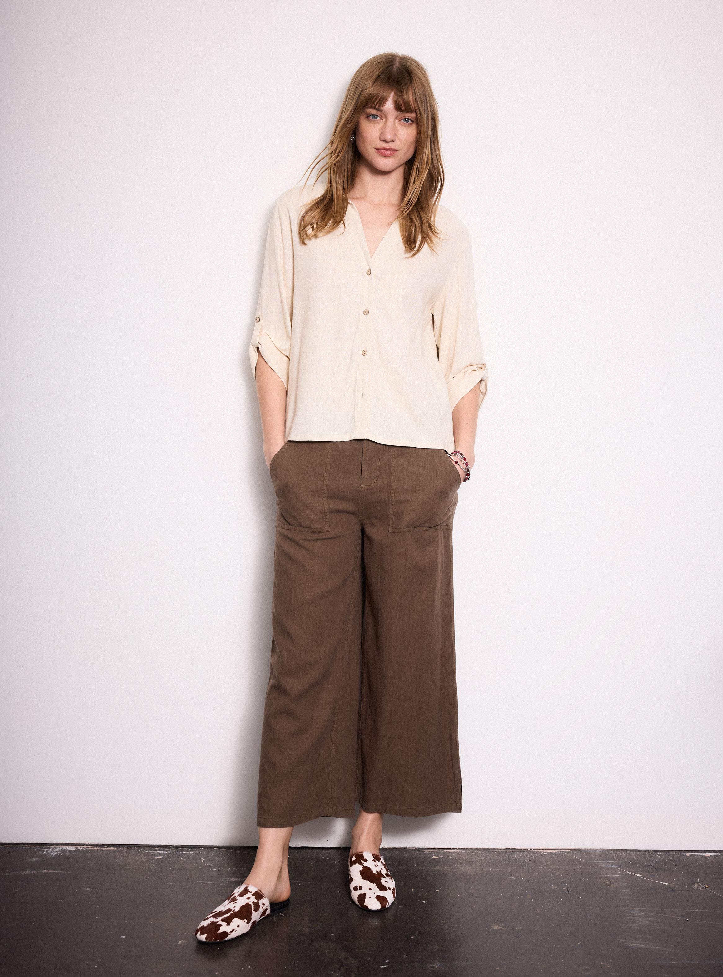 Blusa Manga 3/4 Botón-4