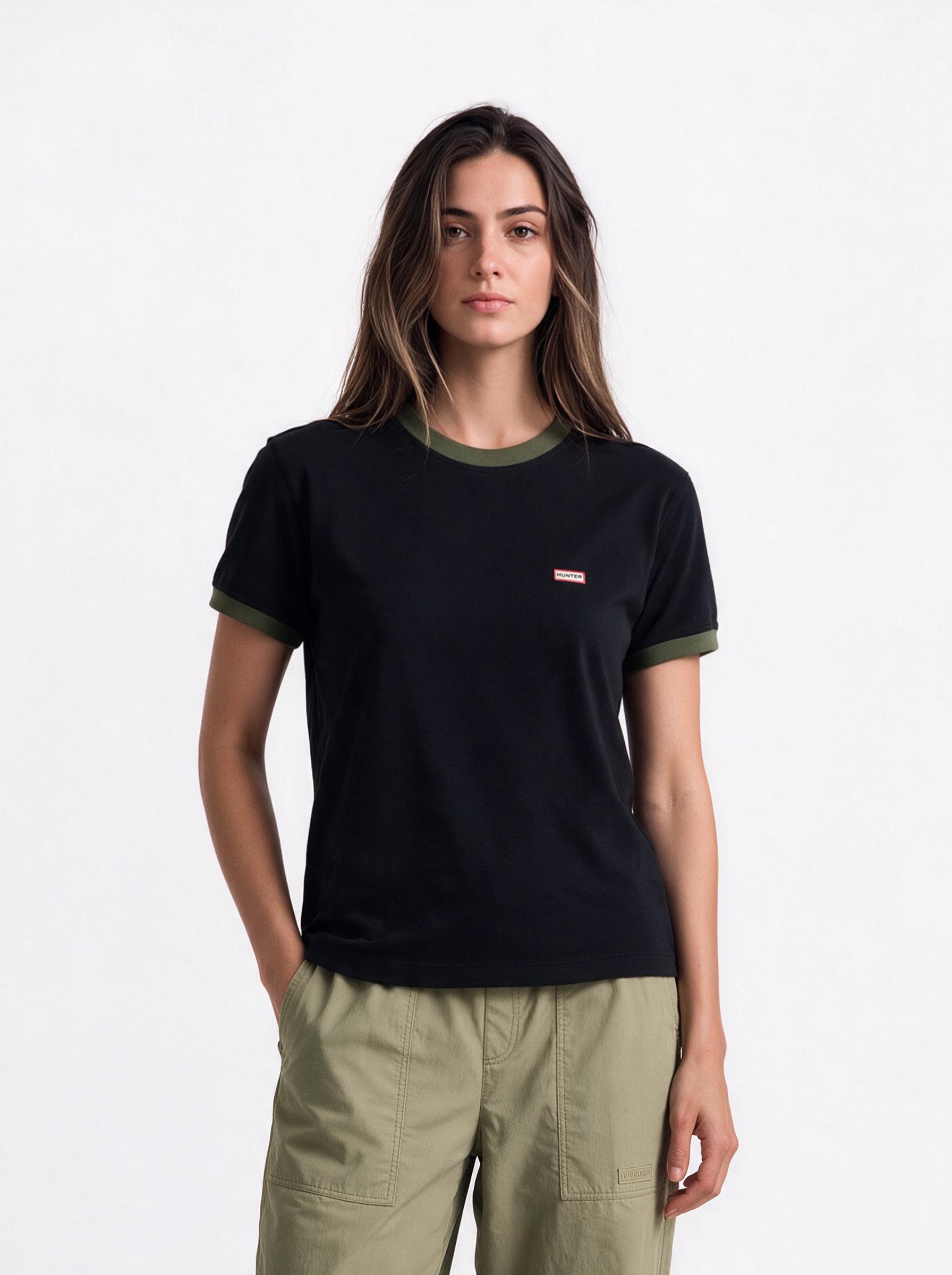 Polera con Cuello y Manga con Color Contrastado-0