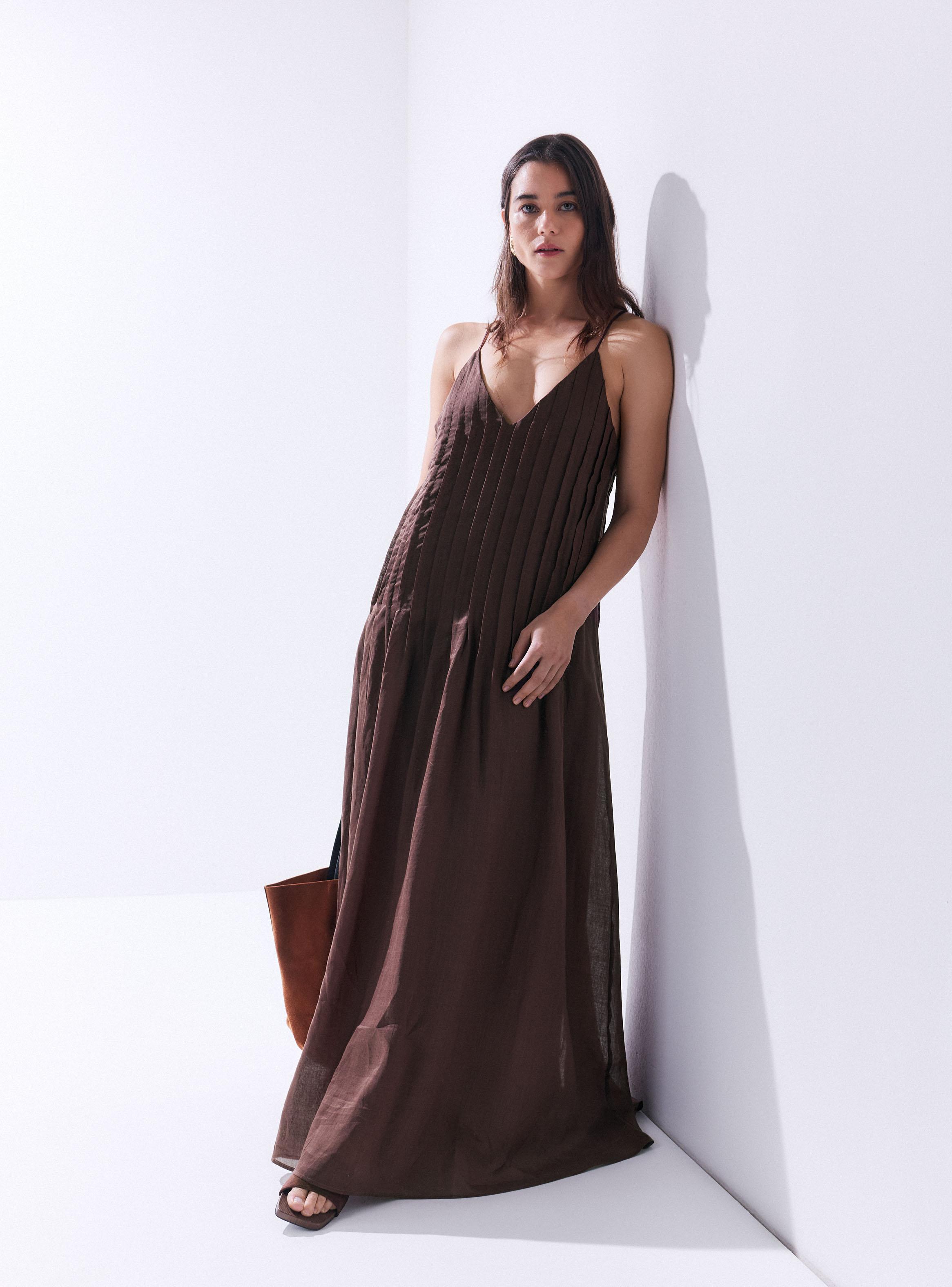 Vestido Alforzas Relax-4