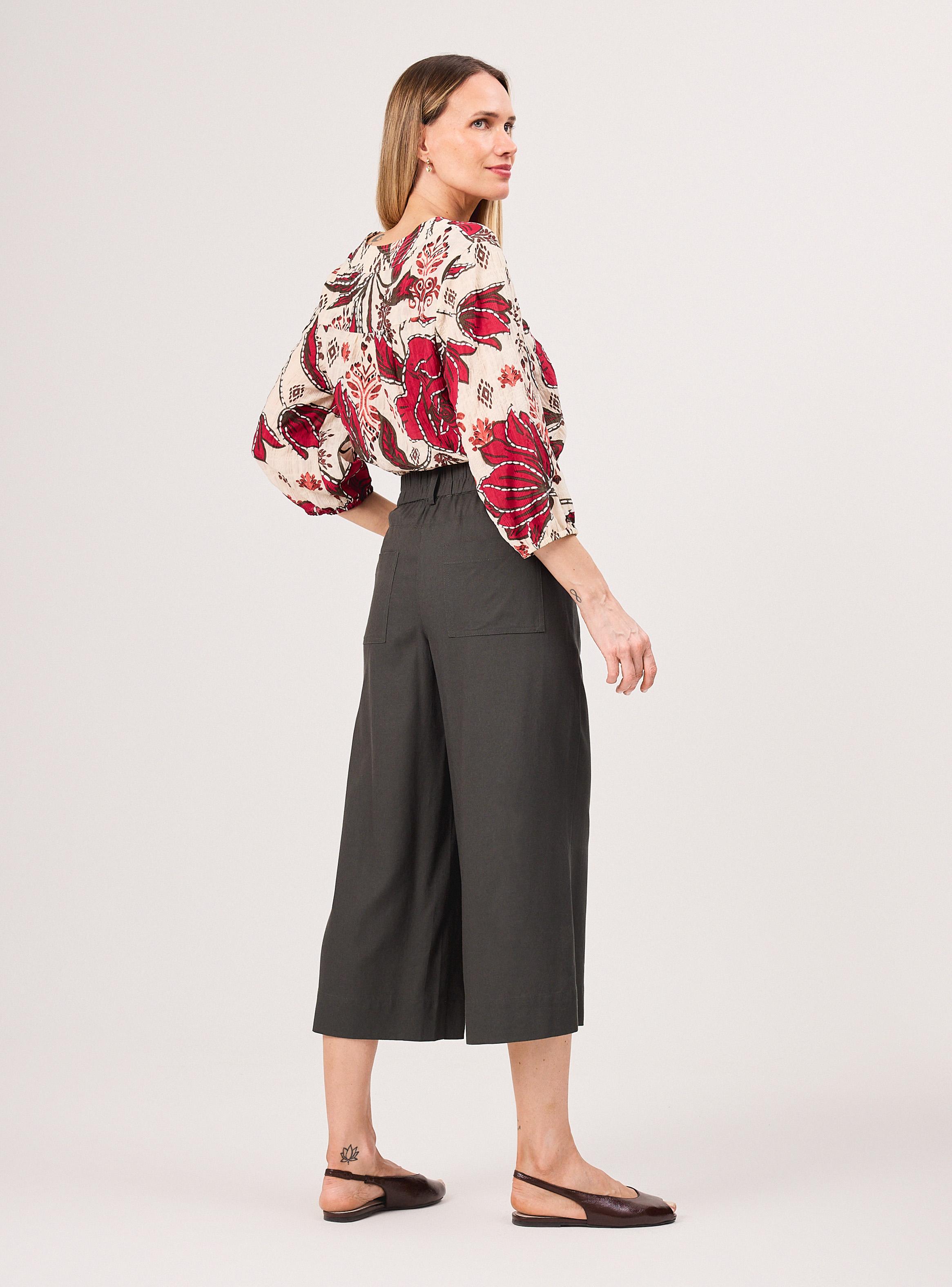 Pantalón Estampado Floral-5