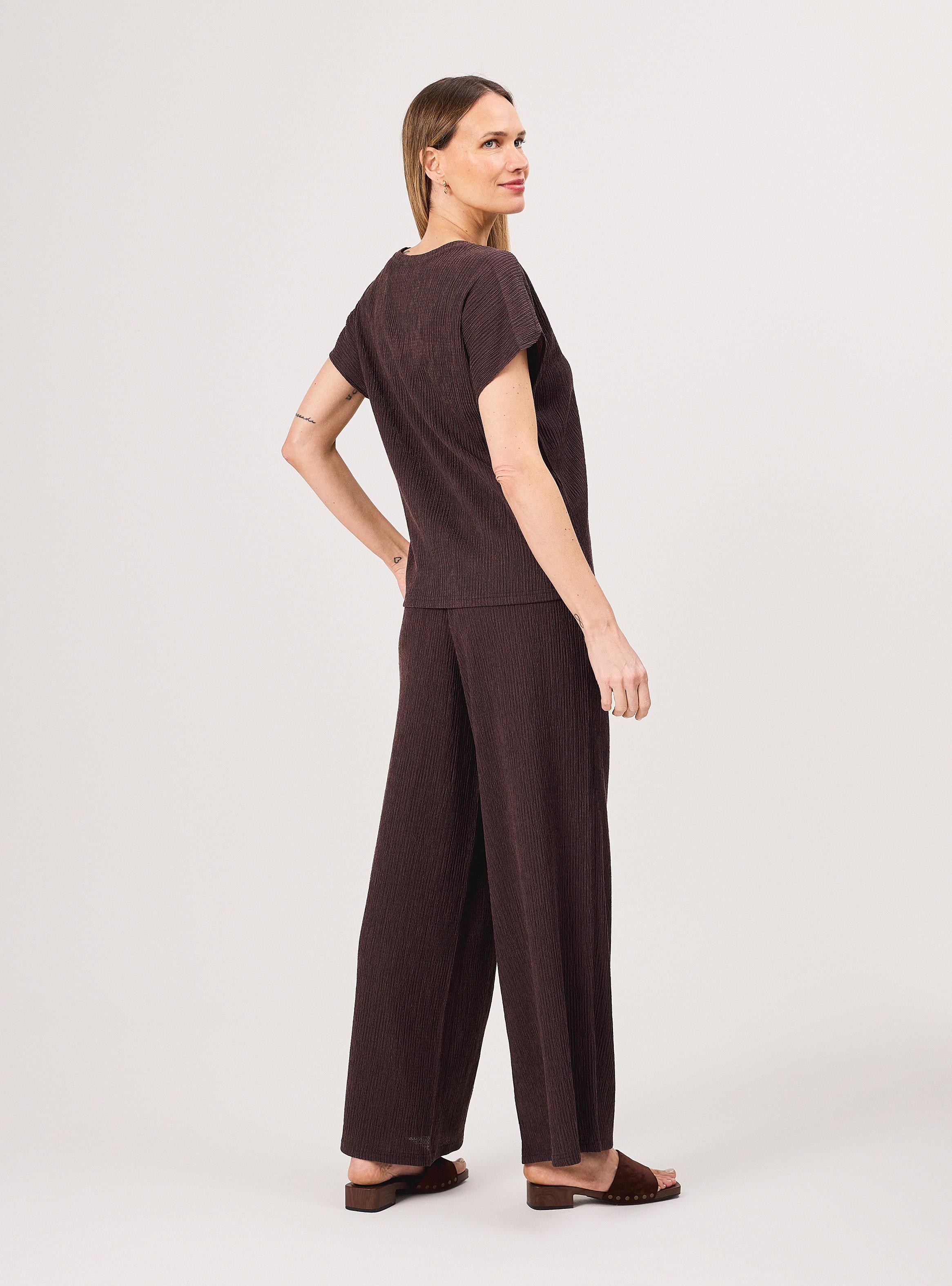 Pantalón Wide Leg Tiro Alto Textura-5