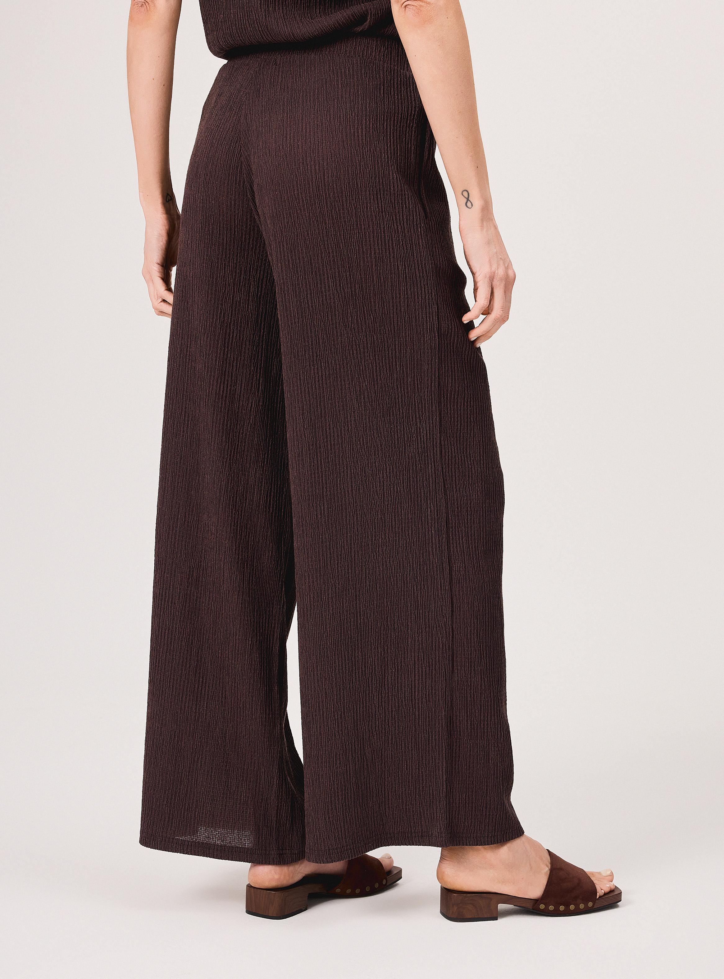 Pantalón Wide Leg Tiro Alto Textura-1