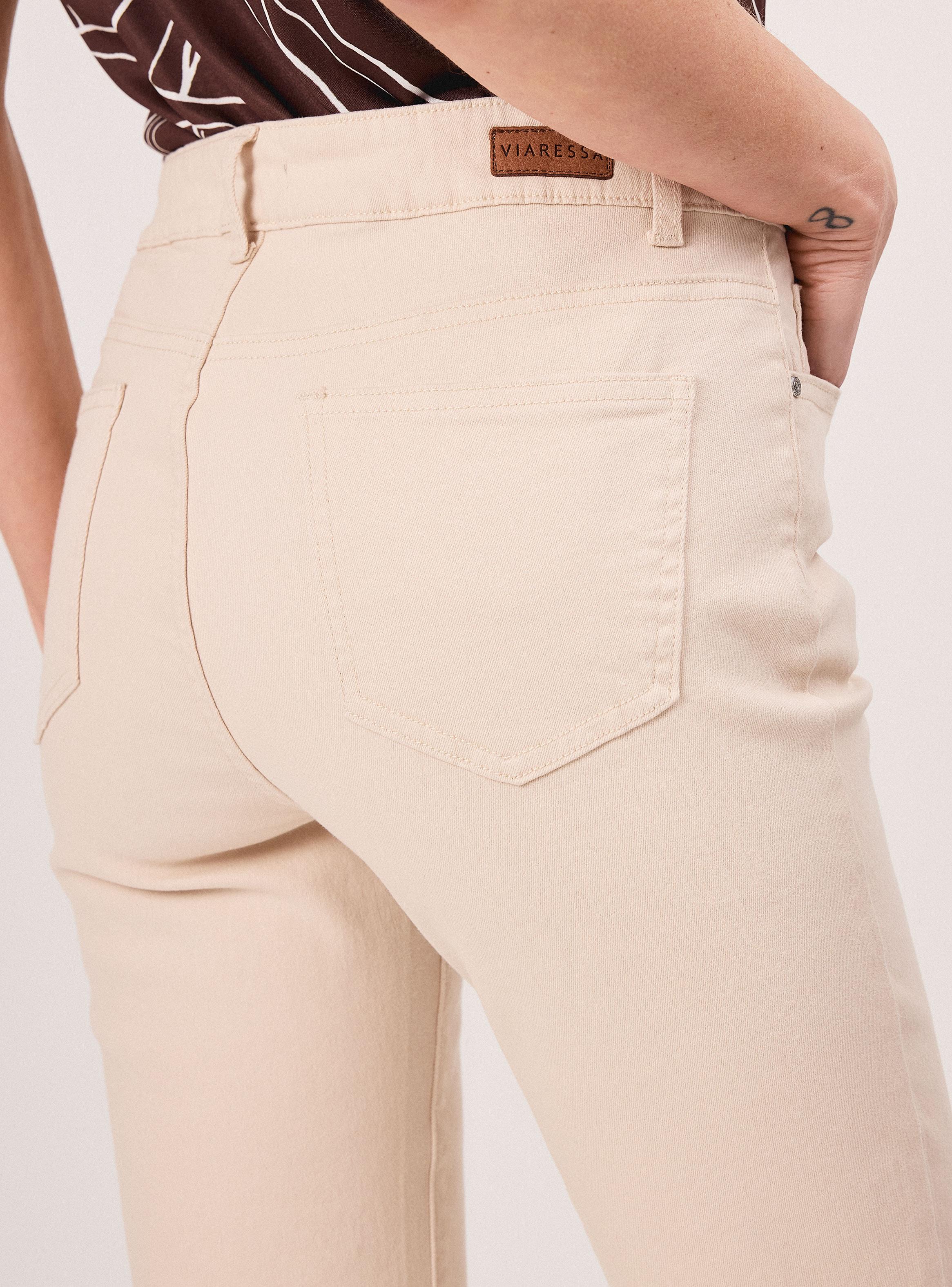 Jeans Slim Tiro Alto con Aplicación Elasticado-3