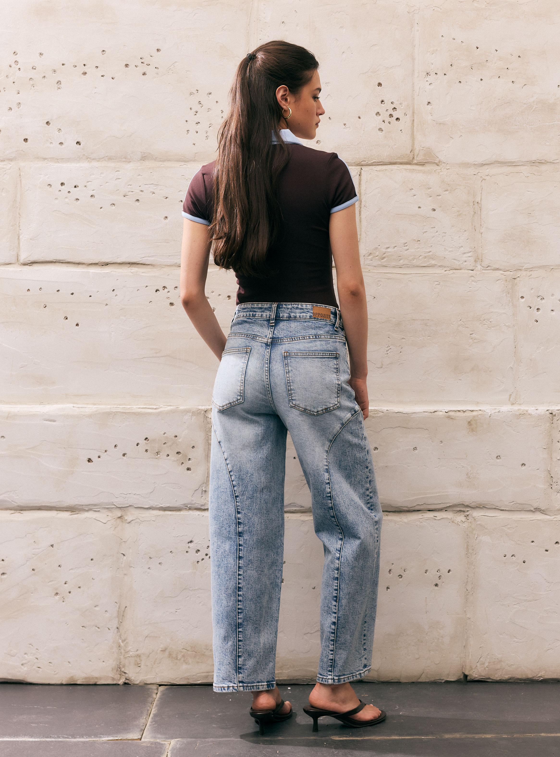 Jeans Barrel con Tachas-5