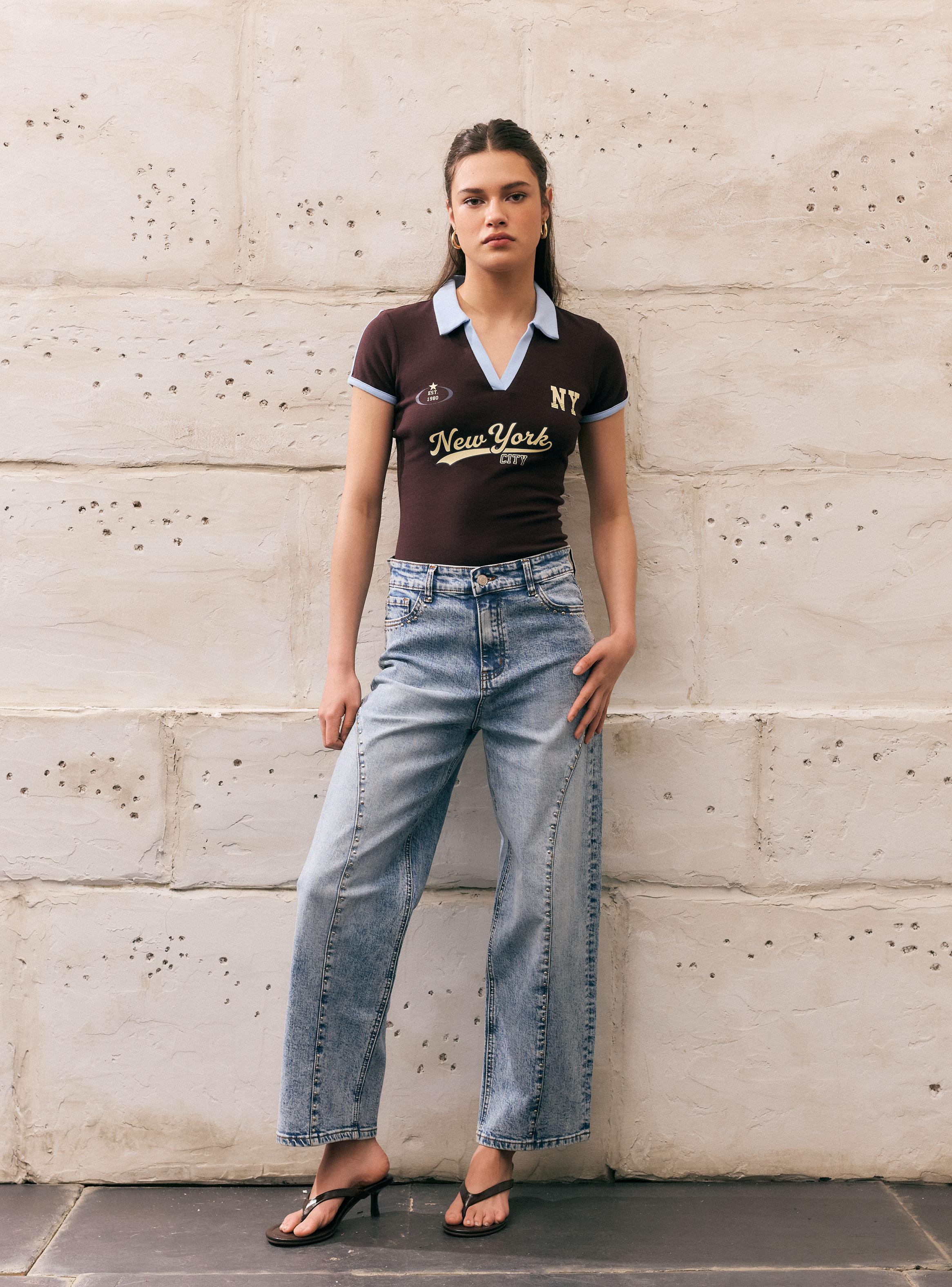 Jeans Barrel con Tachas-4