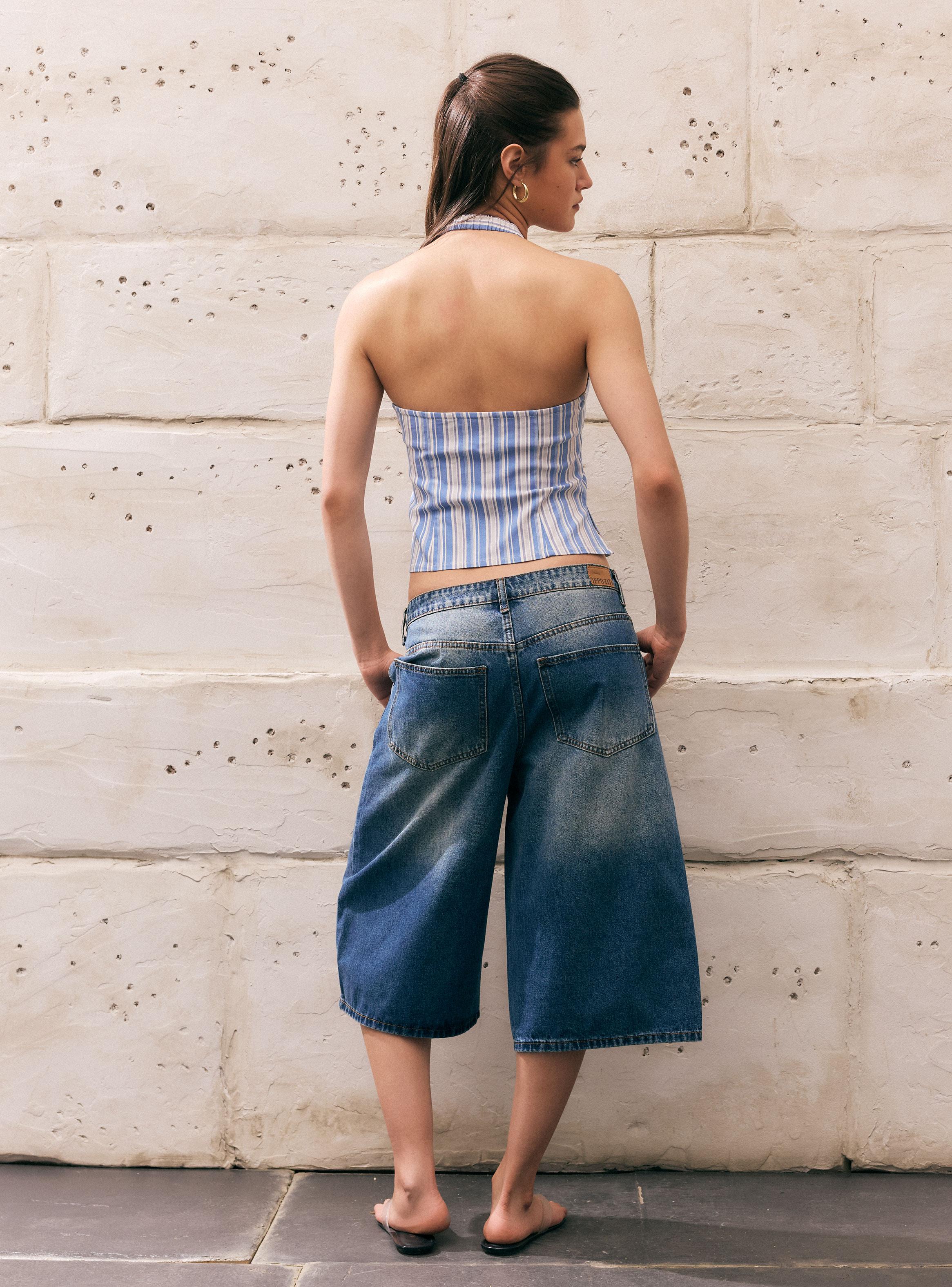 Short Jort con Desgaste de Lavado-5
