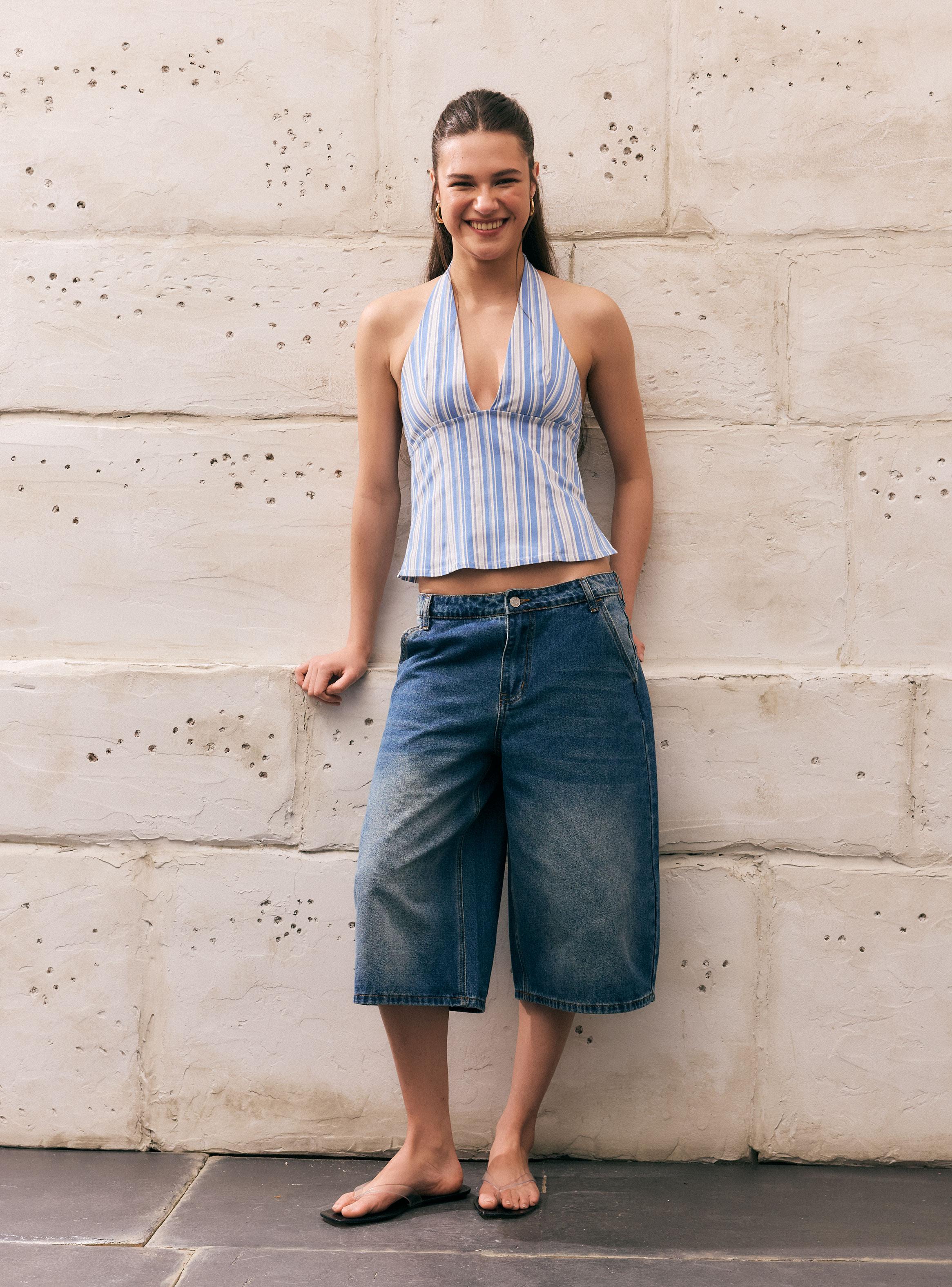 Short Jort con Desgaste de Lavado-4
