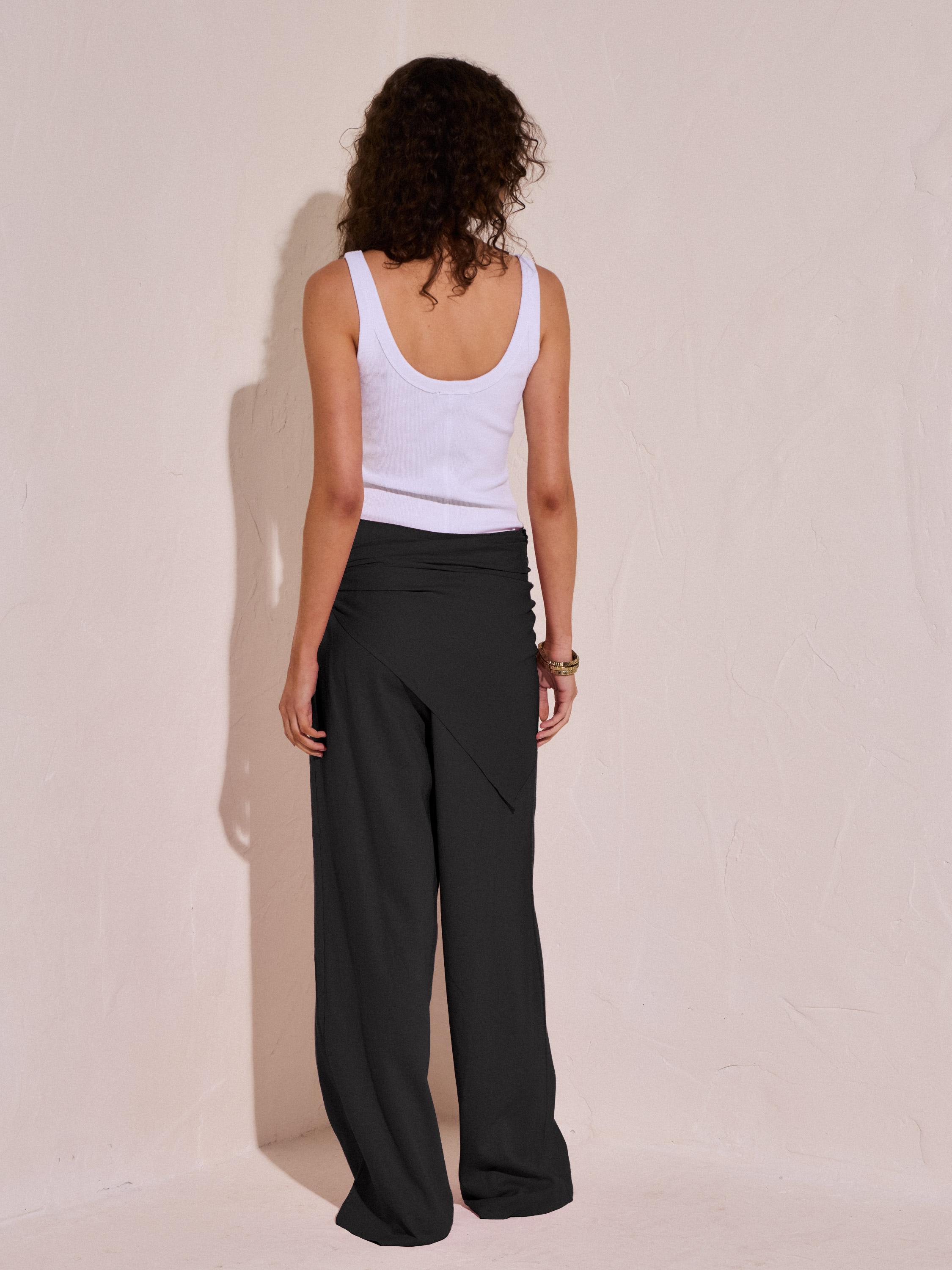 Pantalón Pañuelo Incorporado Colección María Pombo-5