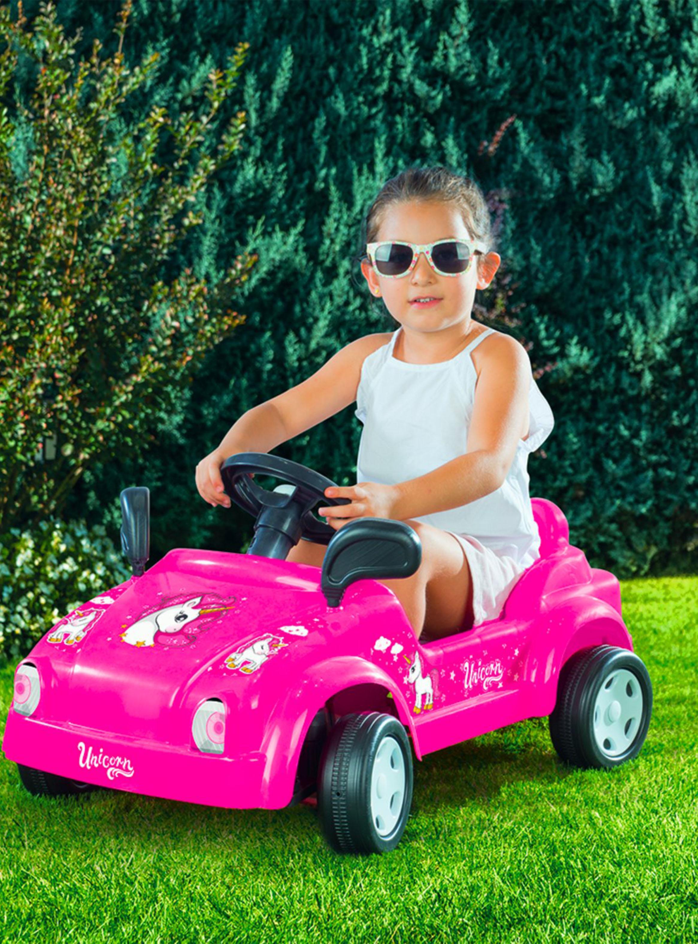 Auto a Pedales Unicornio Rosado-3