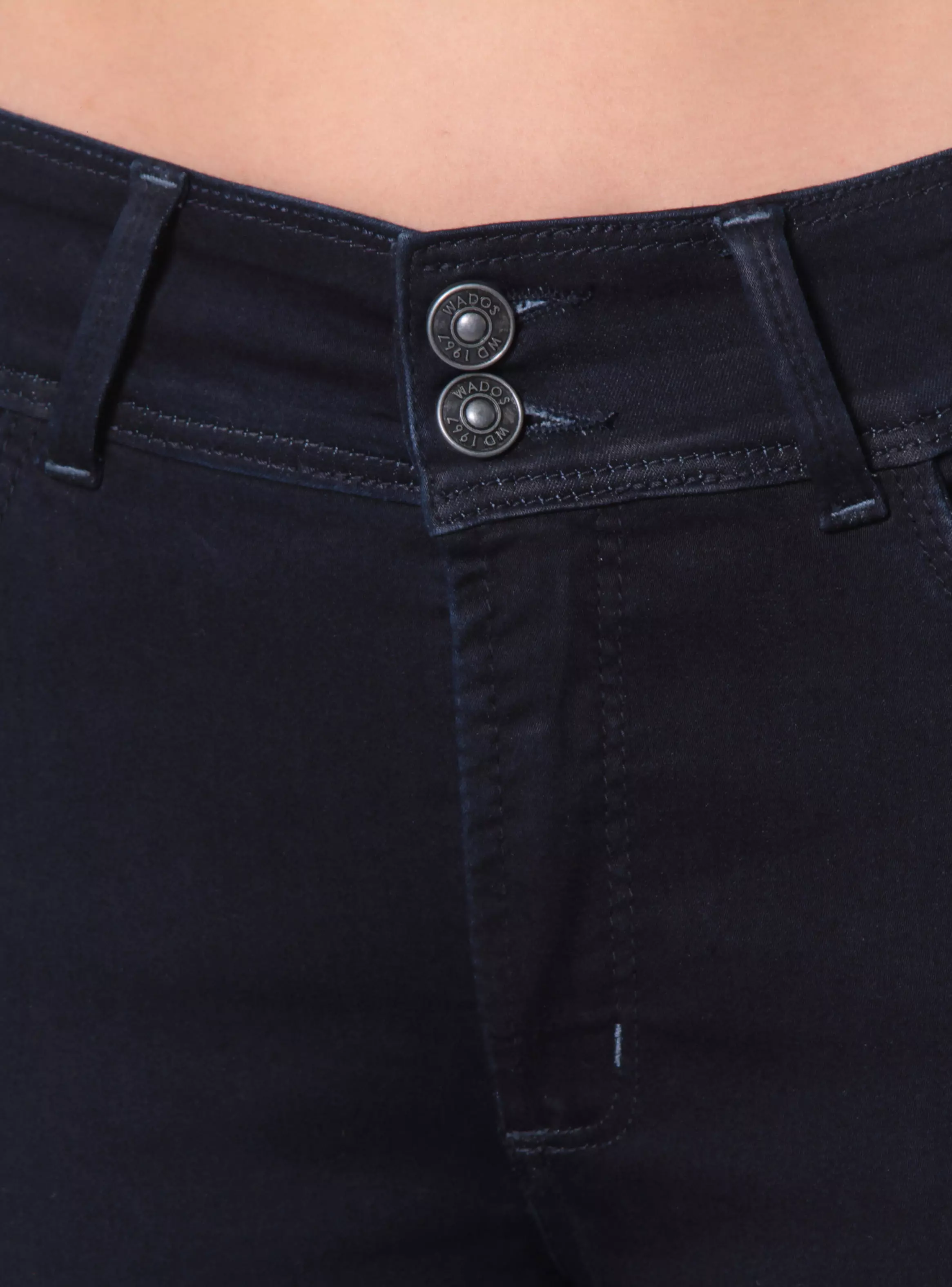 Jeans Slim Escultural Tiro Alto Pretina Ancha 3 Botones-2