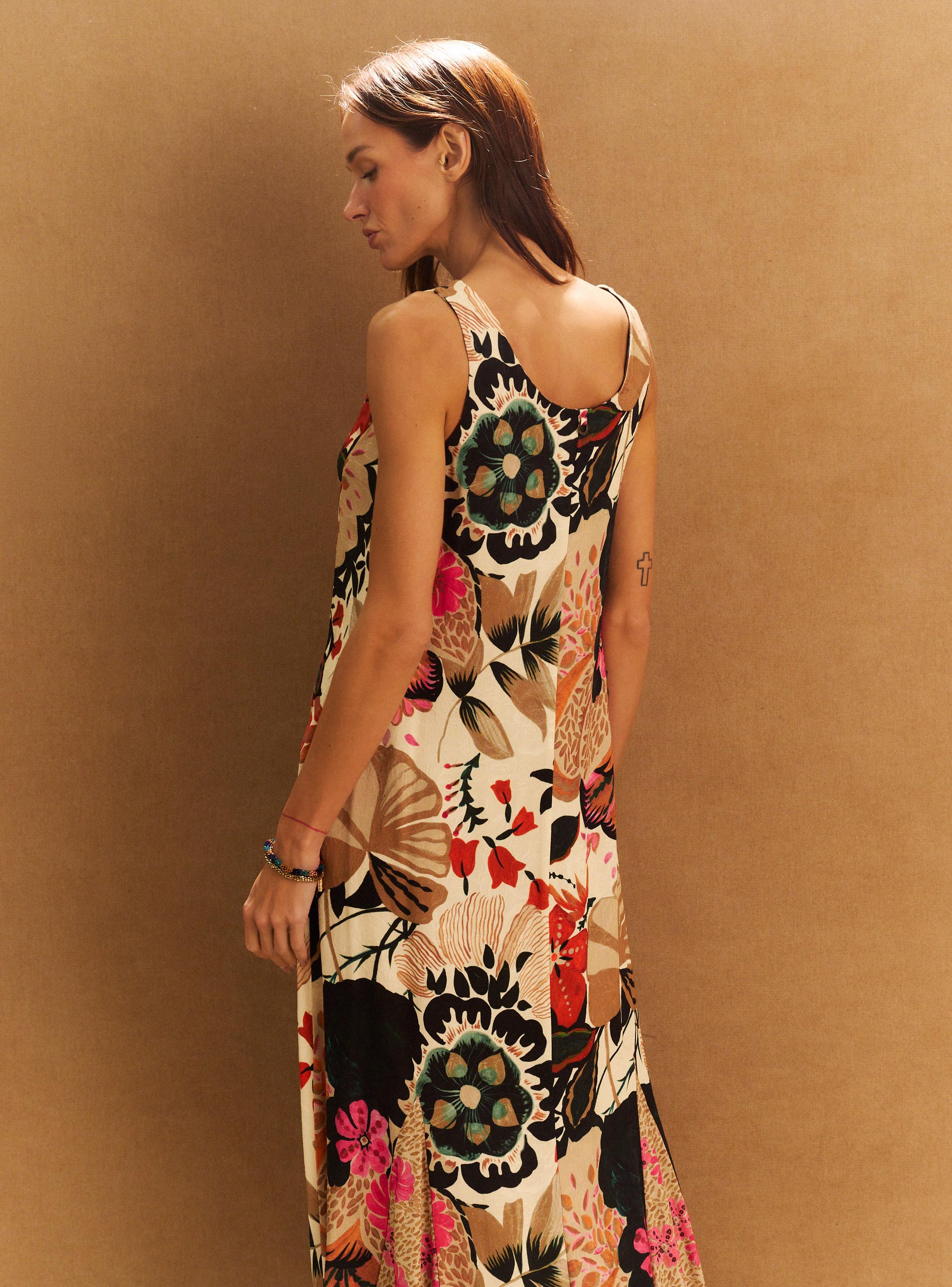 Vestido Tela Jacquard Full Estampado-5