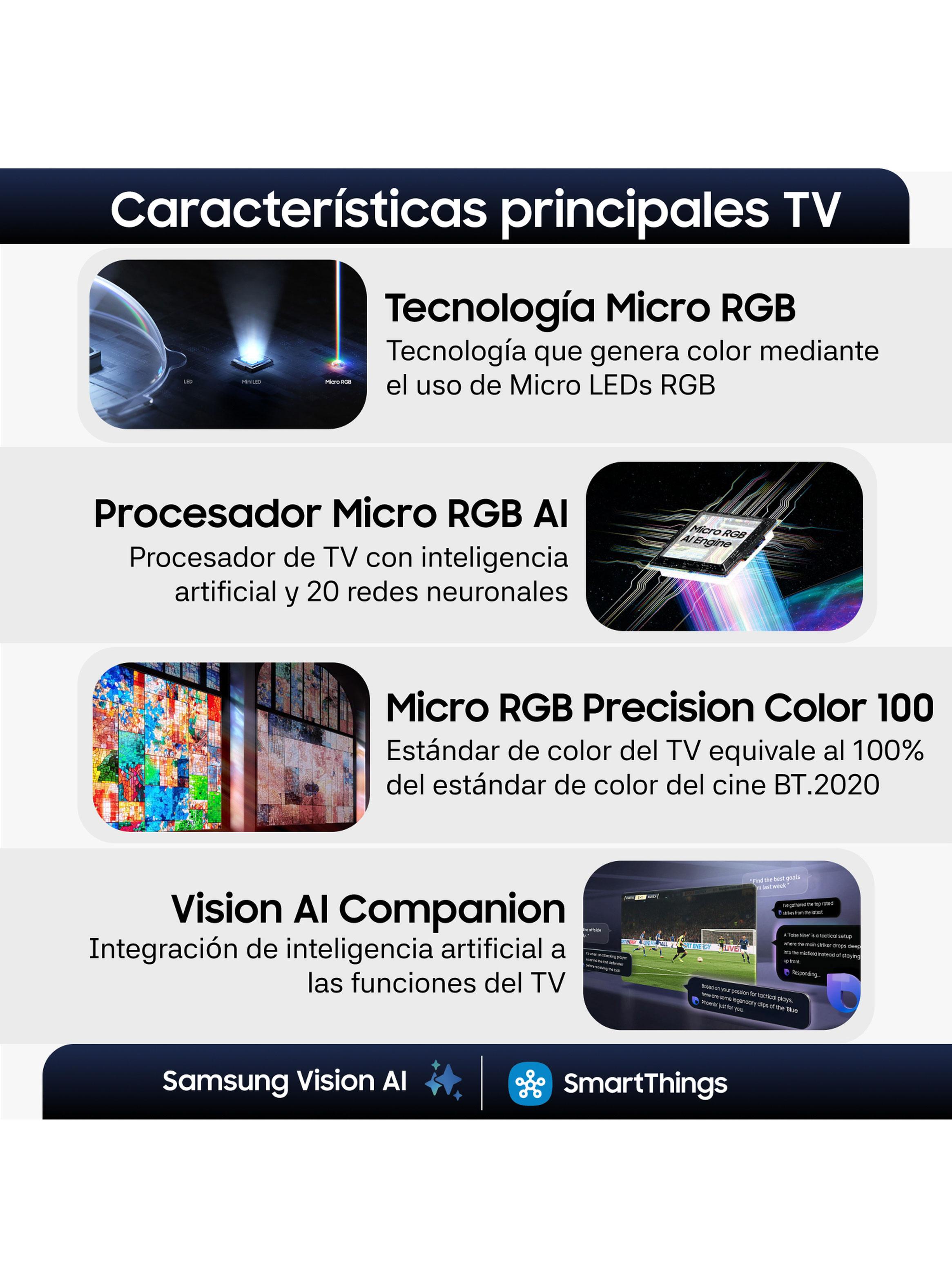 Micro RGB Smart TV 55'' 4K UHD Vision AI R85H 2026-4