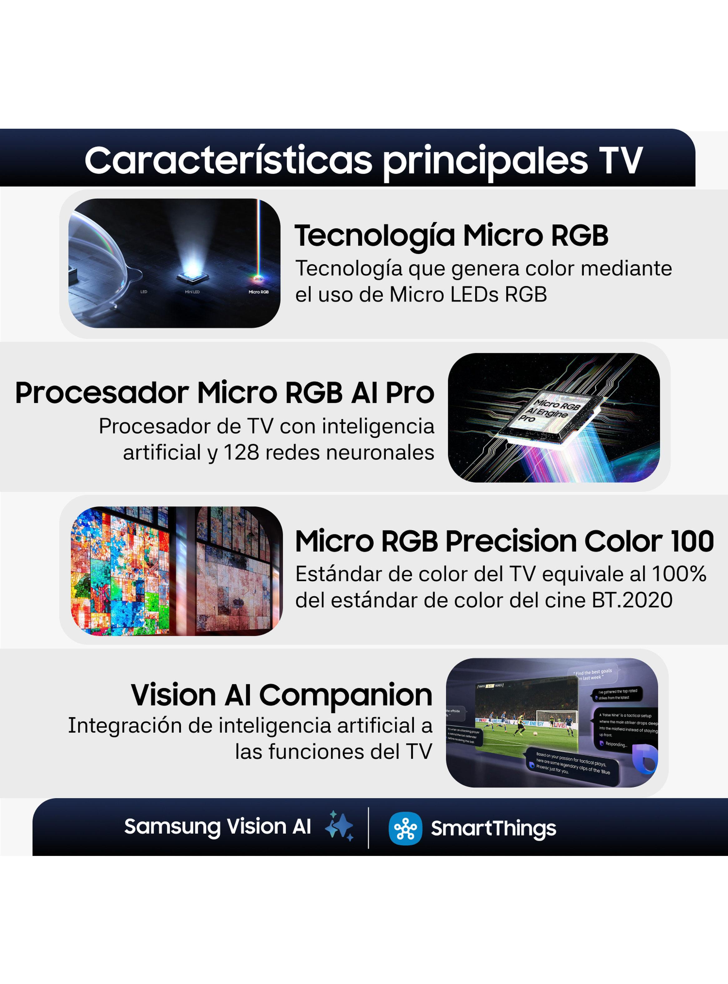 Micro RGB Smart TV 85'' 4K UHD Vision AI R95H 2026-3