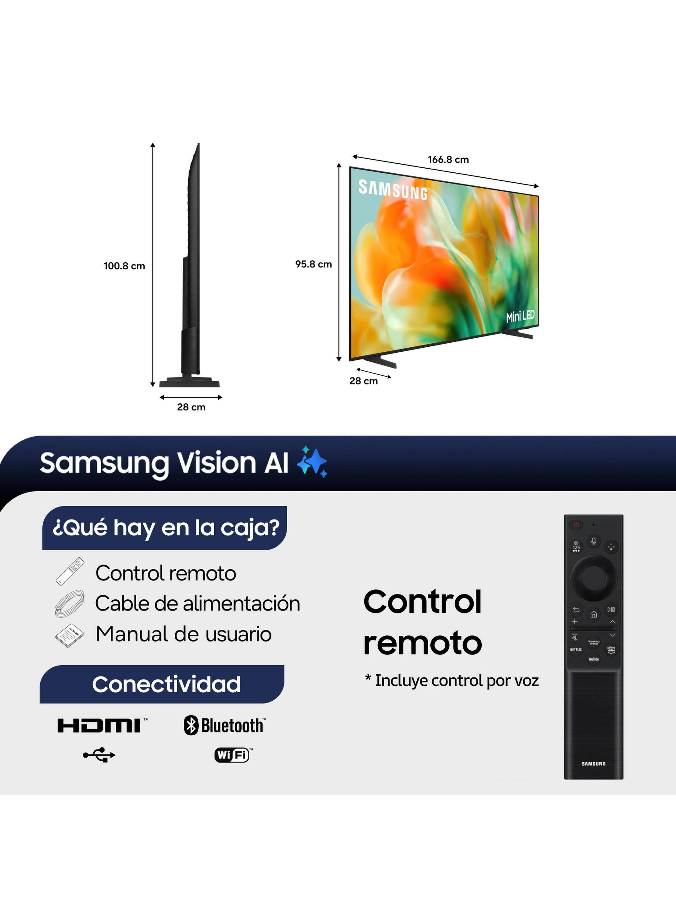 Mini LED Smart TV 75'' 4K UHD Vision AI M80H 2026 + Control por Voz-1