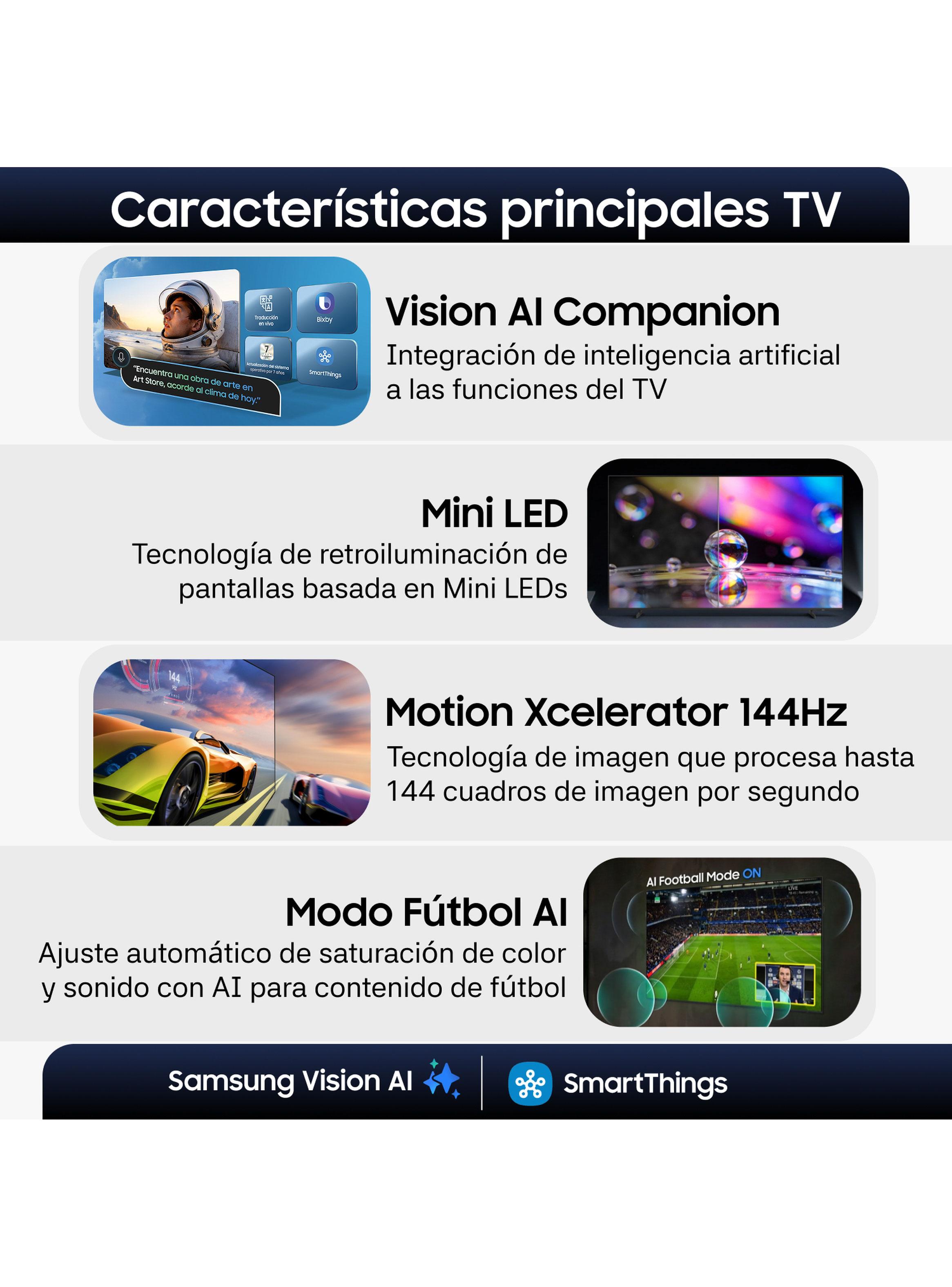 Mini LED Smart TV 75'' 4K UHD Vision AI M80H 2026 + Control por Voz-3