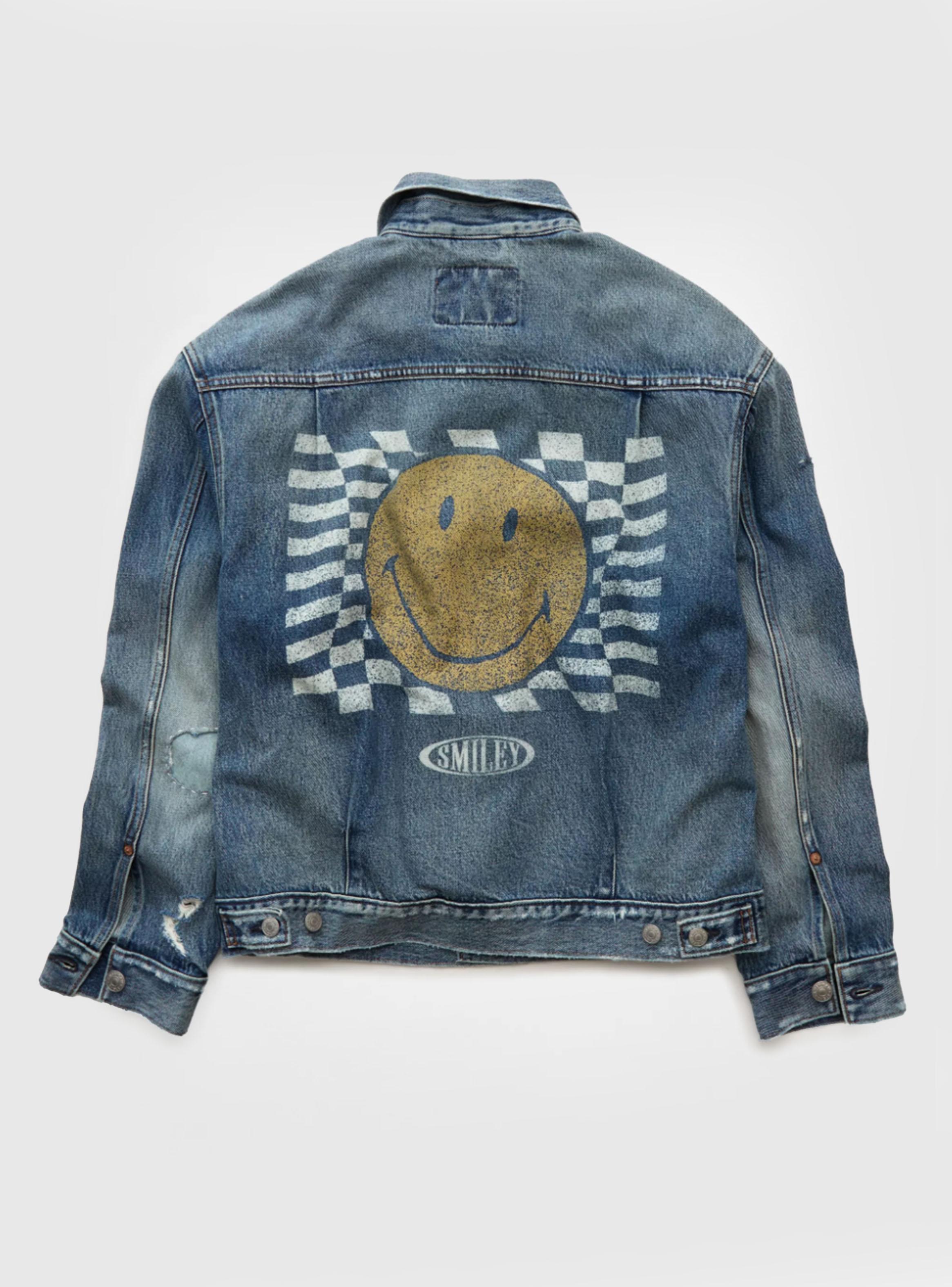 Chaqueta Estampado Smiley Denim Relax-4