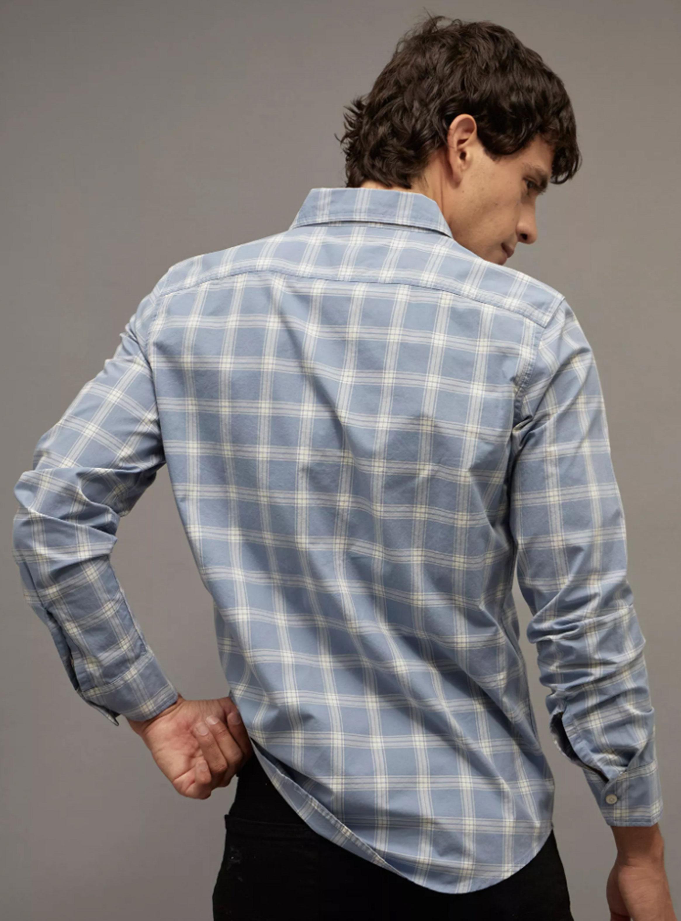 Camisa Slim Fit Popelina con Botones-1