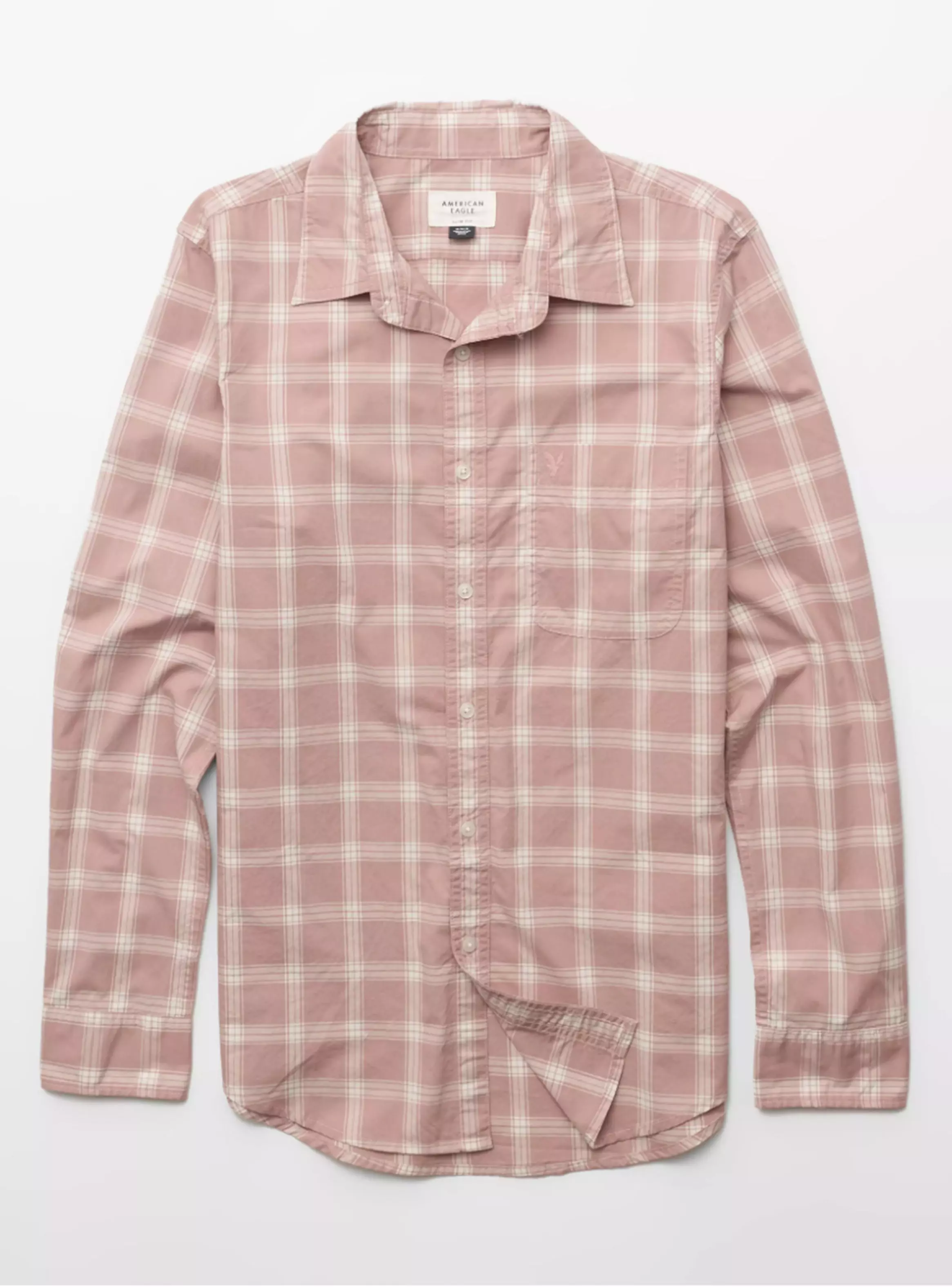 Camisa Slim Fit Popelina con Botones-3