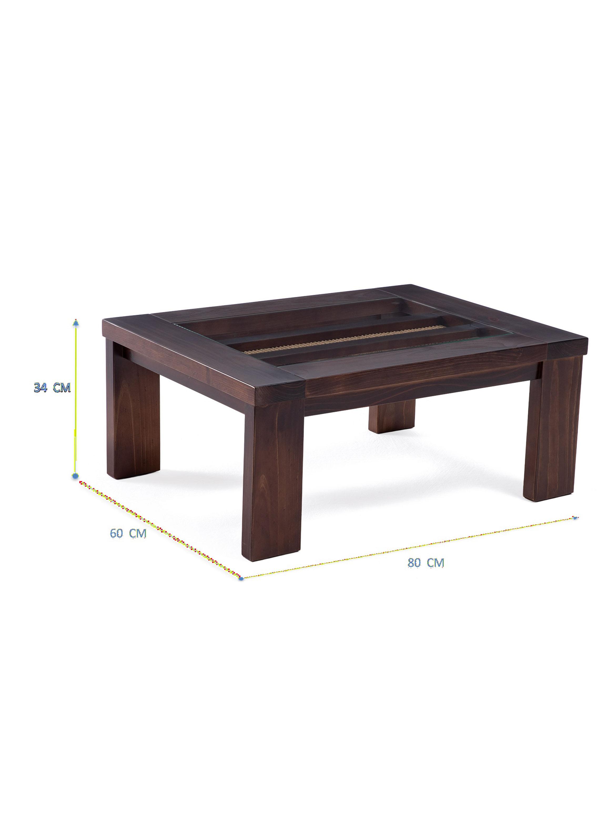 Mesa de Centro Barcelona Sisal 80 cm-1