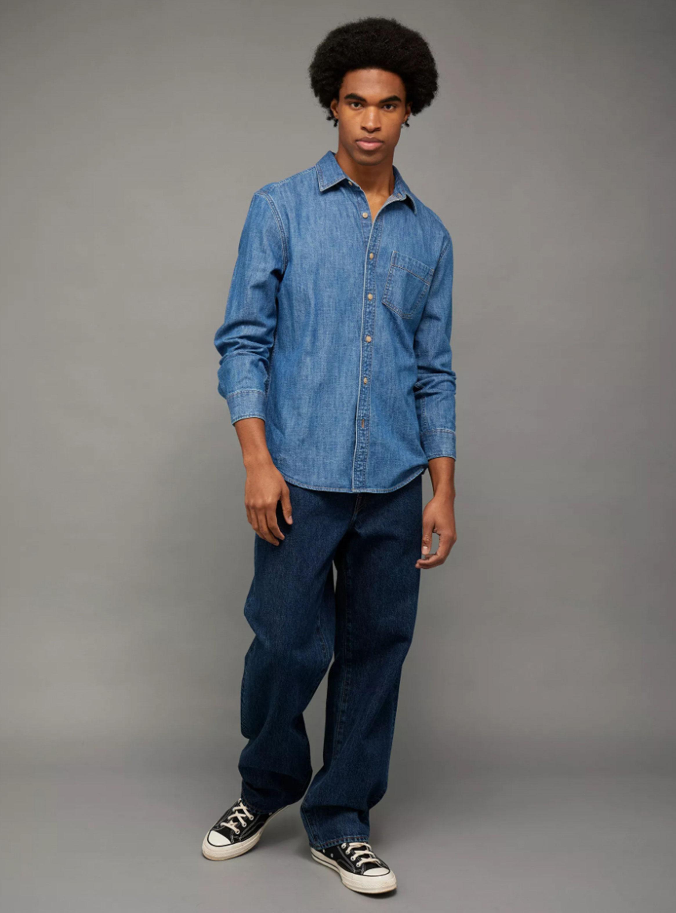 Camisa Estilo Western Denim Fit Relajado-2
