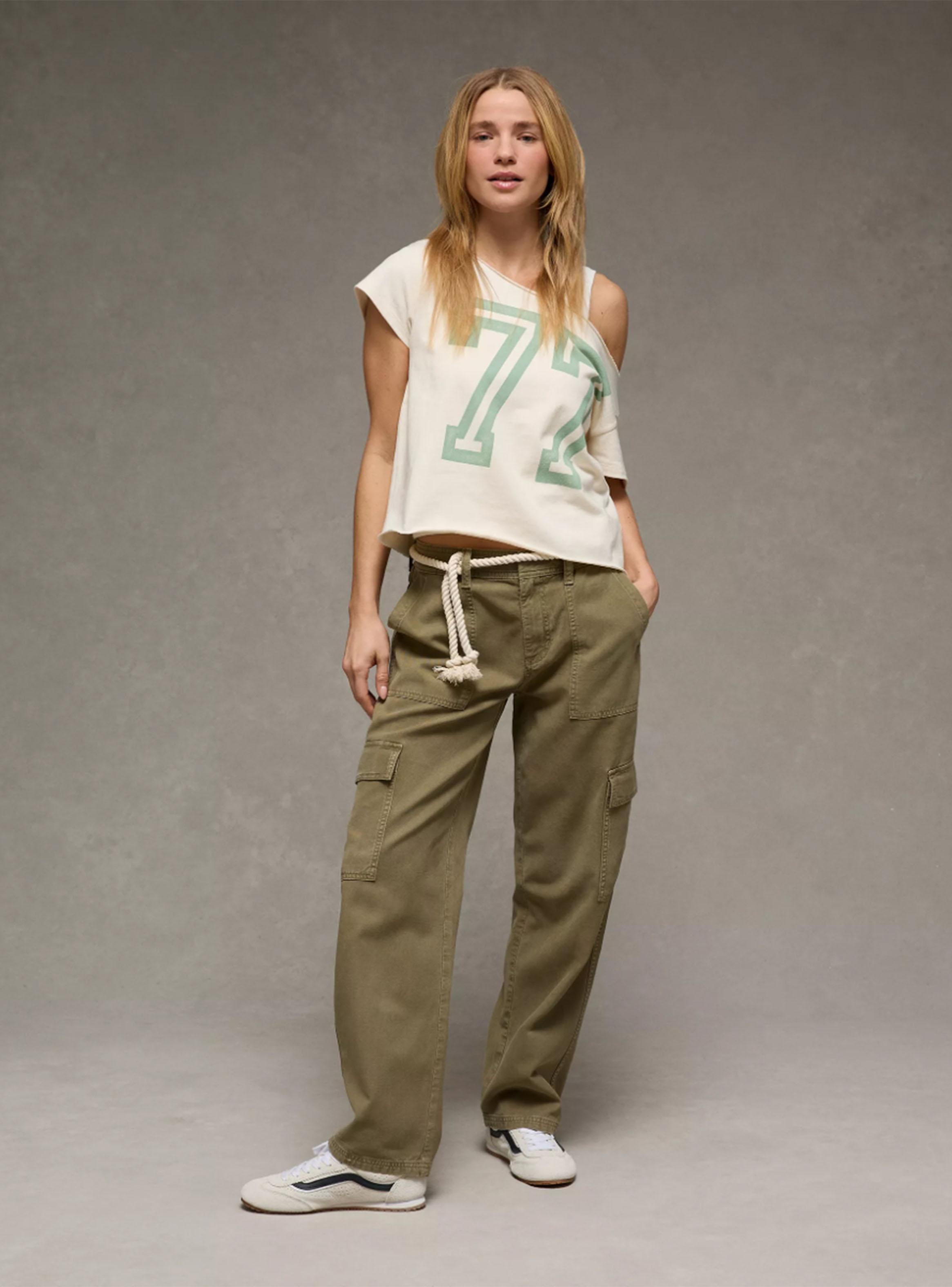 Pantalón Low Rise Straight Cargo-5