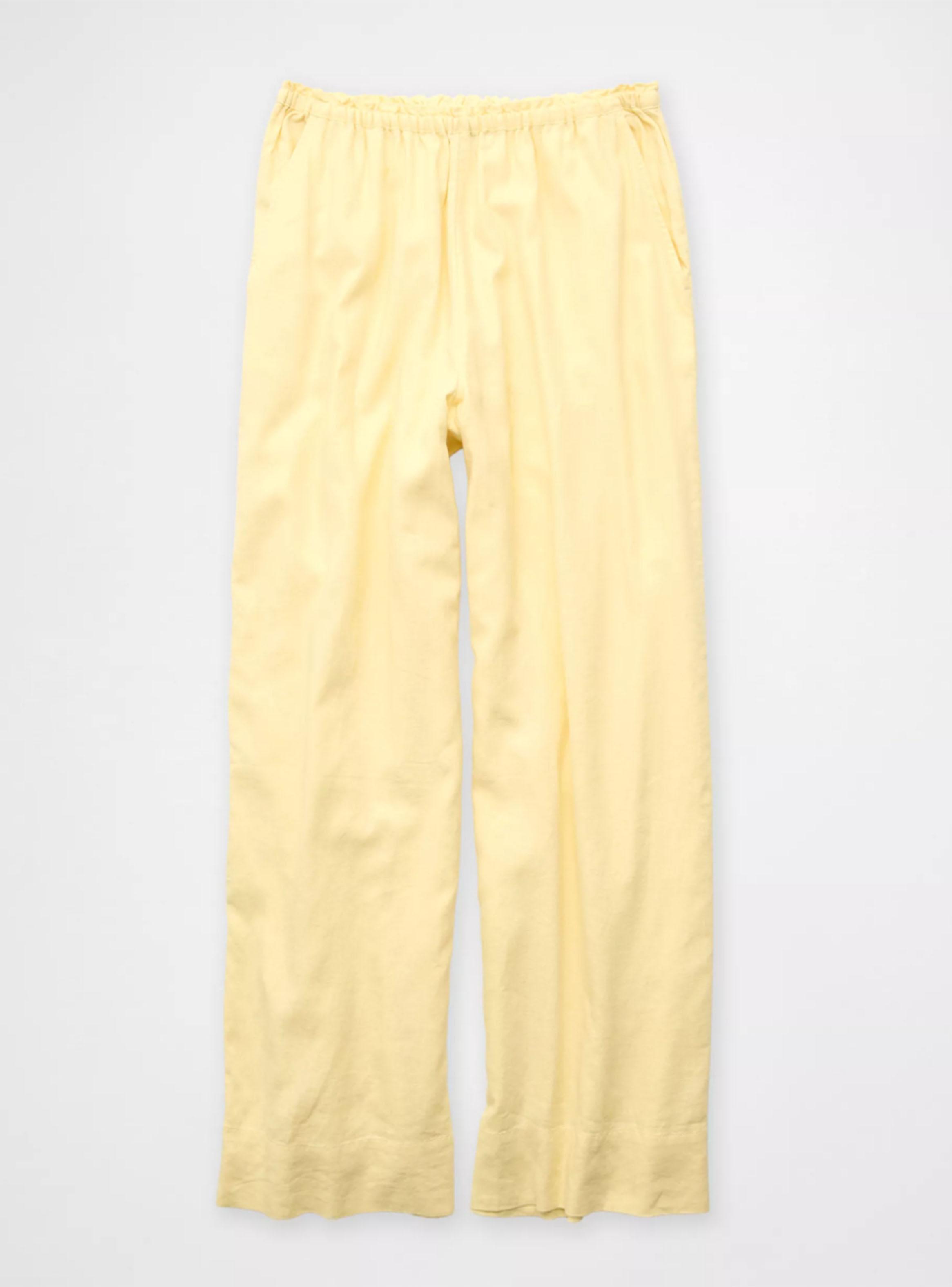 Pantalón Ae Wide-Leg de Mezcla de Lino-2