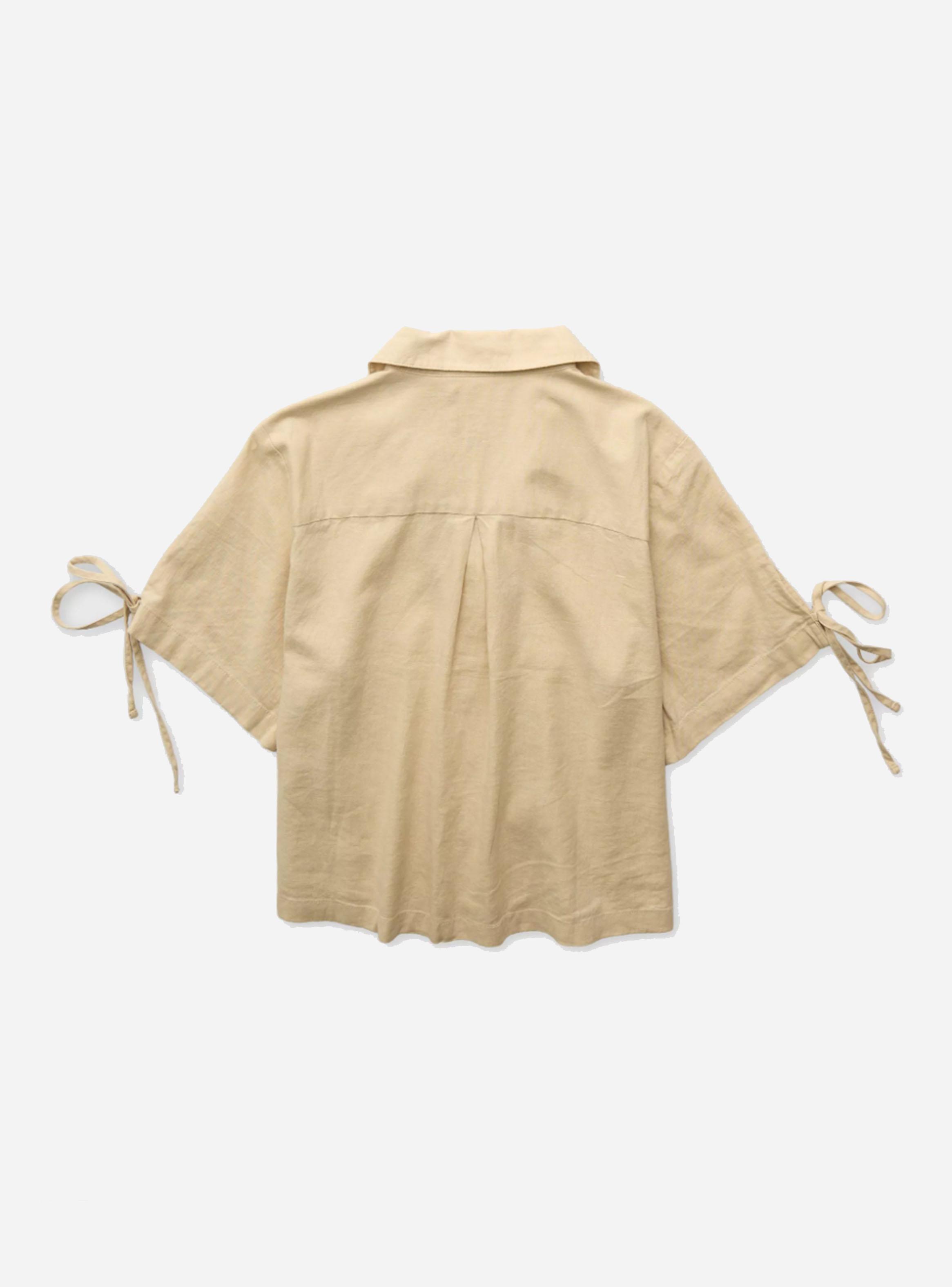 Camisa Ae de Mezcla de Lino Amarras-3