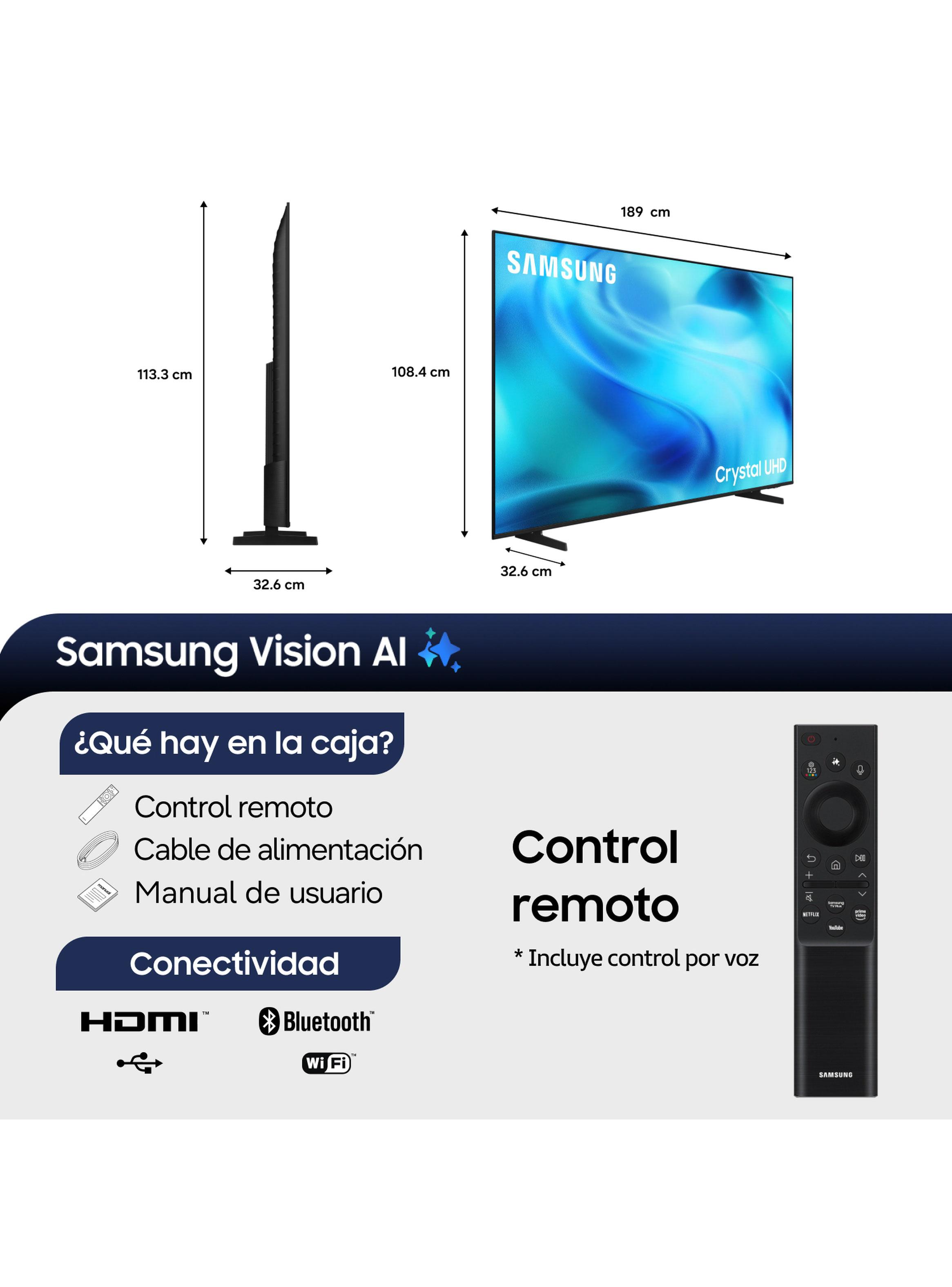 LED Smart TV 85'' 4K Crystal UHD Vision AI U8500H 2026 + Control por Voz-1