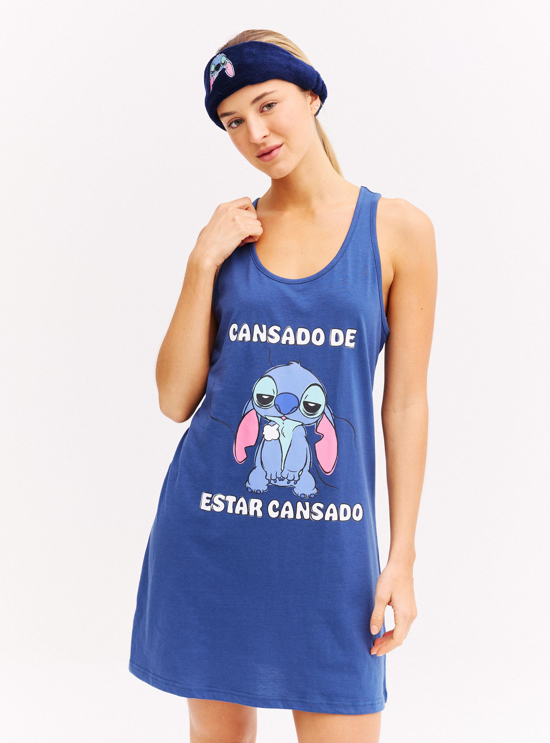 Camisa de Dormir Disney Stitch Pack Antifaz-0