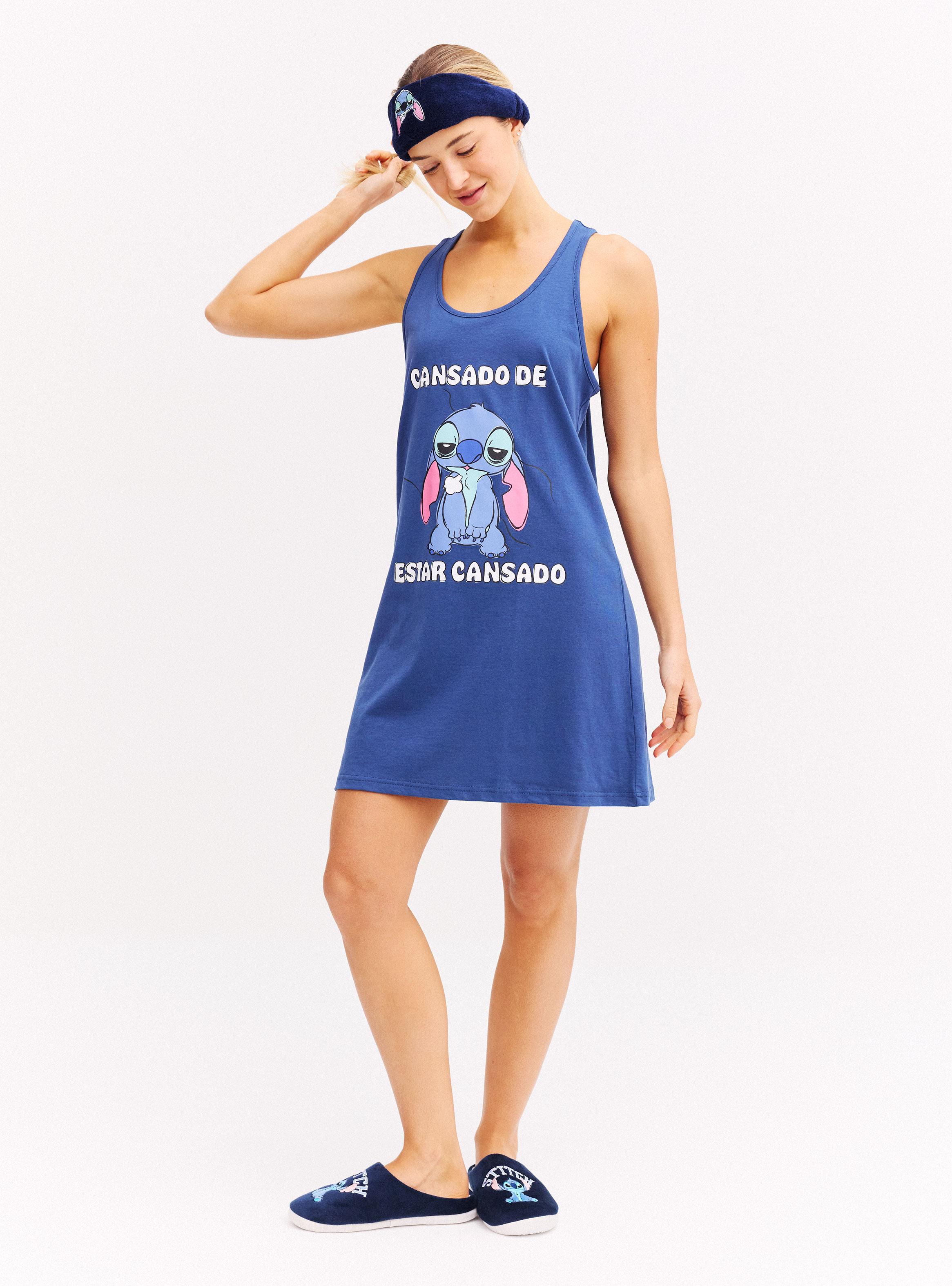 Camisa de Dormir Disney Stitch Pack Antifaz-4