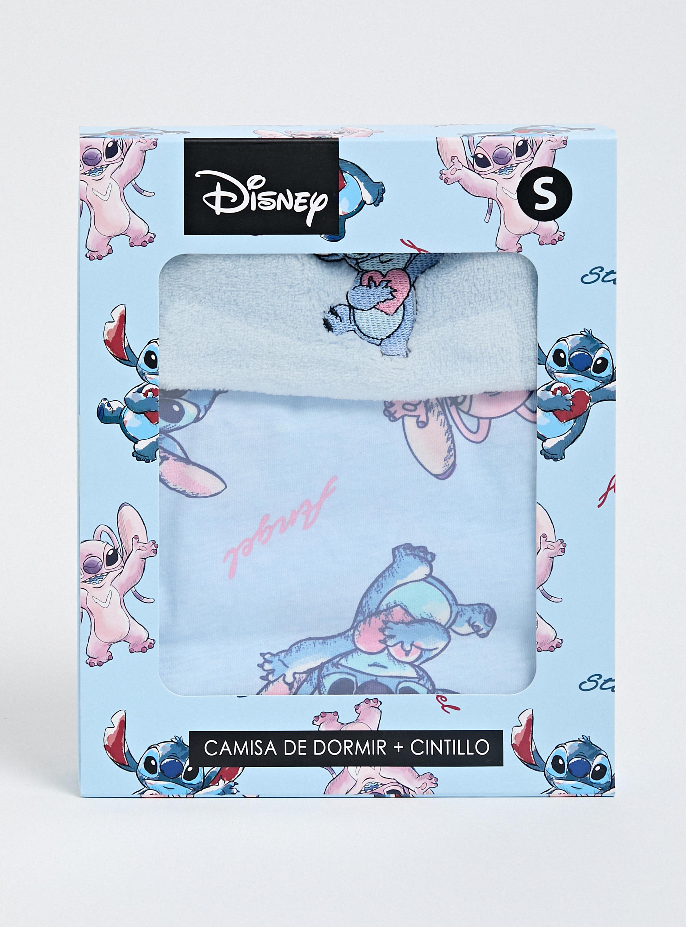 Camisa de Dormir Disney Stitch & Ángel Pack Antifaz-6