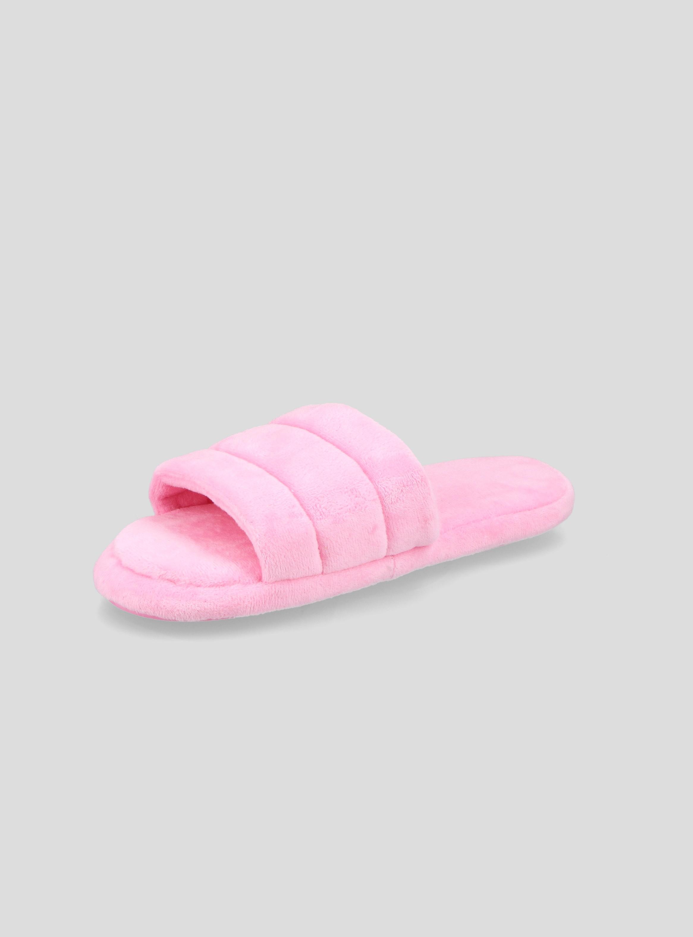 Pantufla Suave con Traba de Pelo de Regalo-1