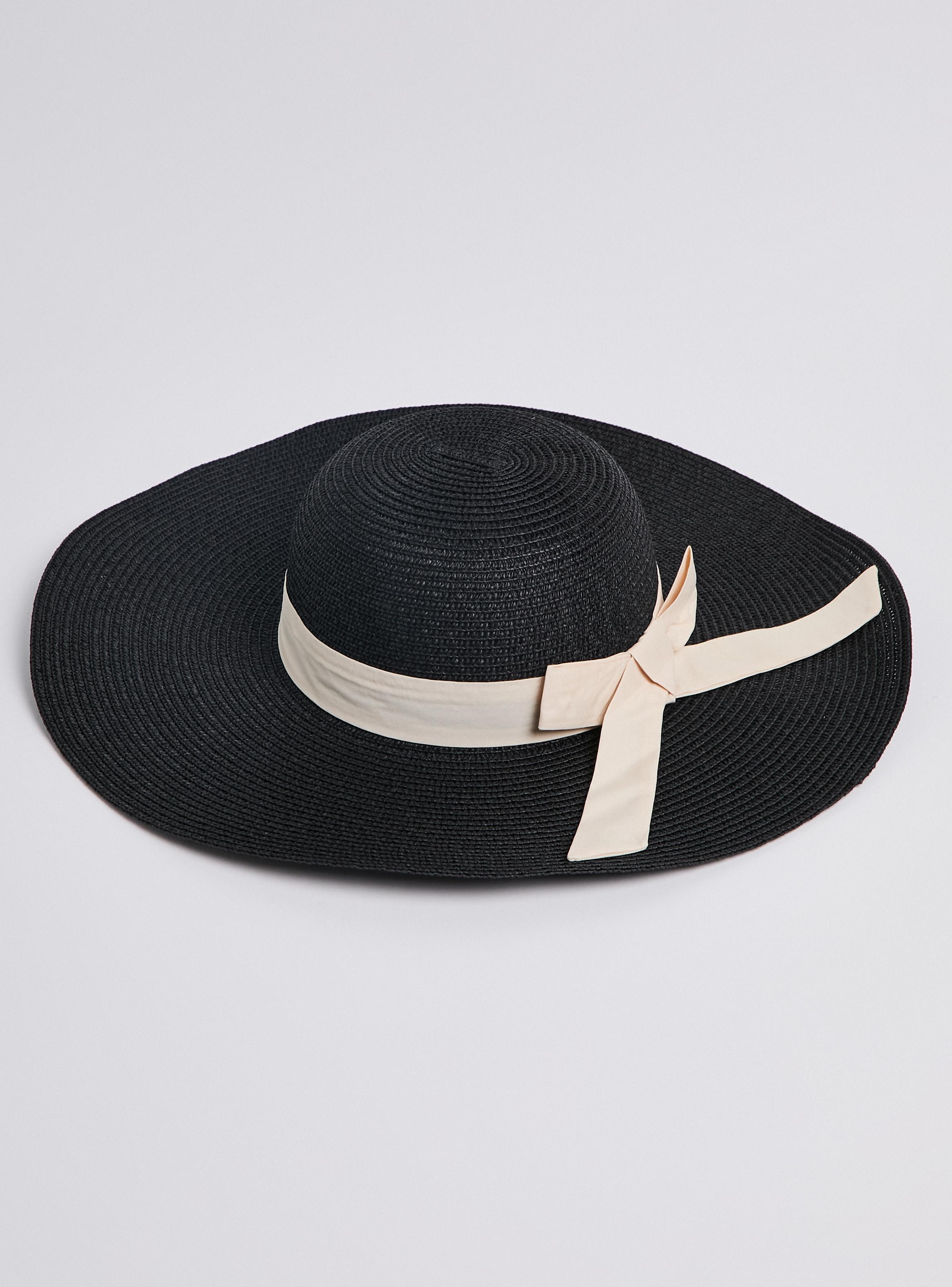 Sombrero de Playa Ala Ancha con Cinta-3