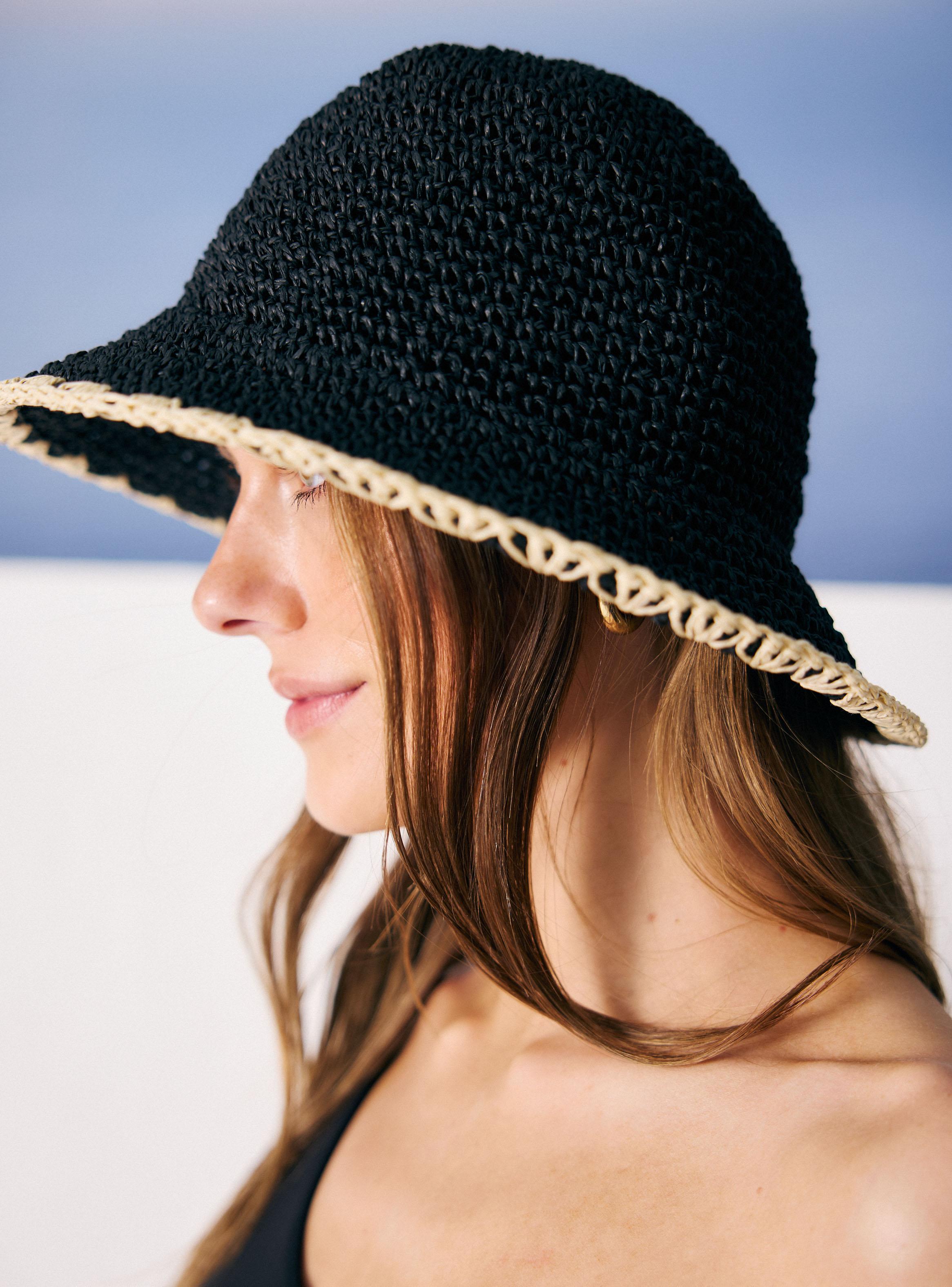 Sombrero Bucket con Pespunte-1