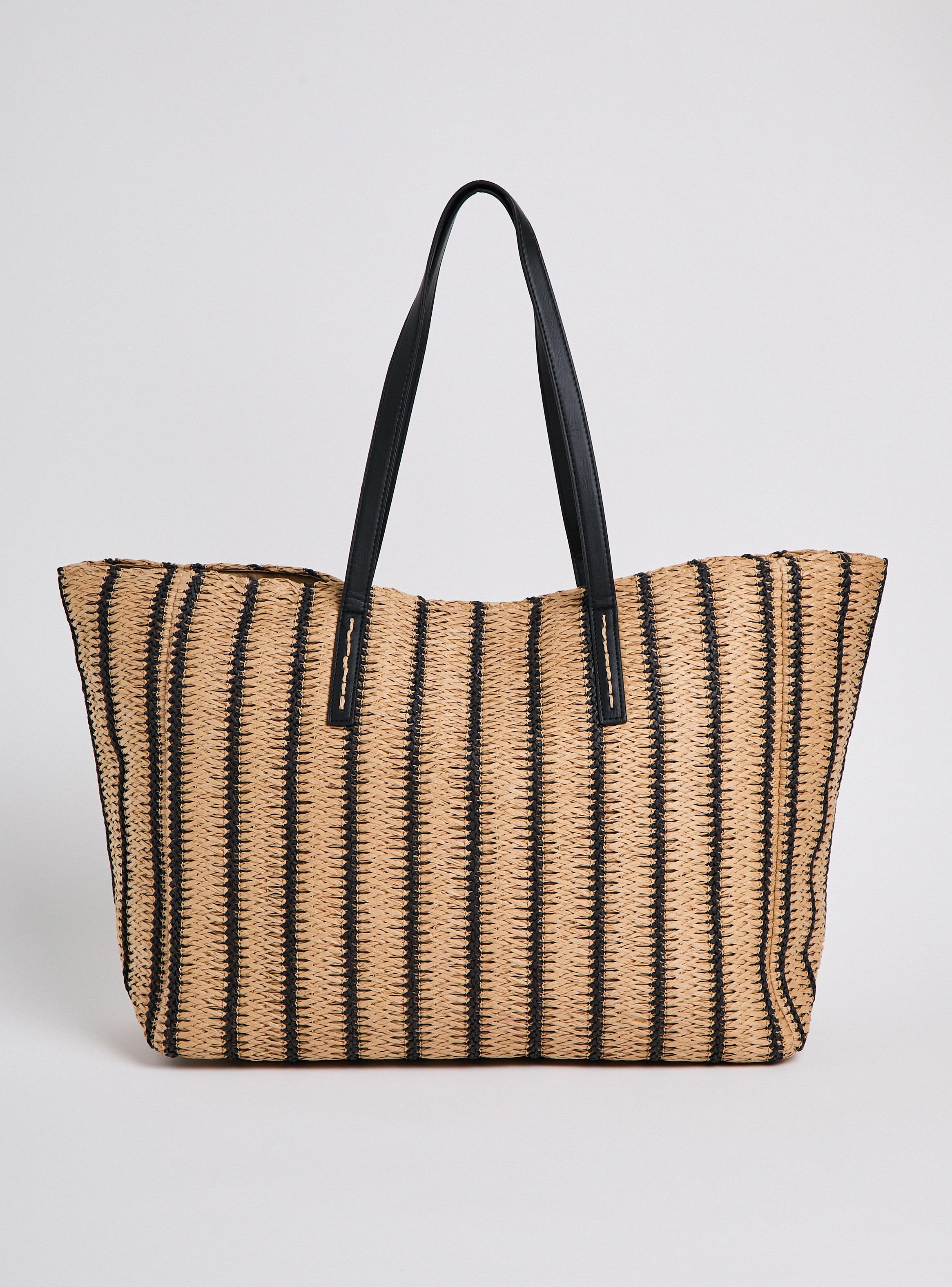 Cartera de Hombro Totebag de Raffia-4