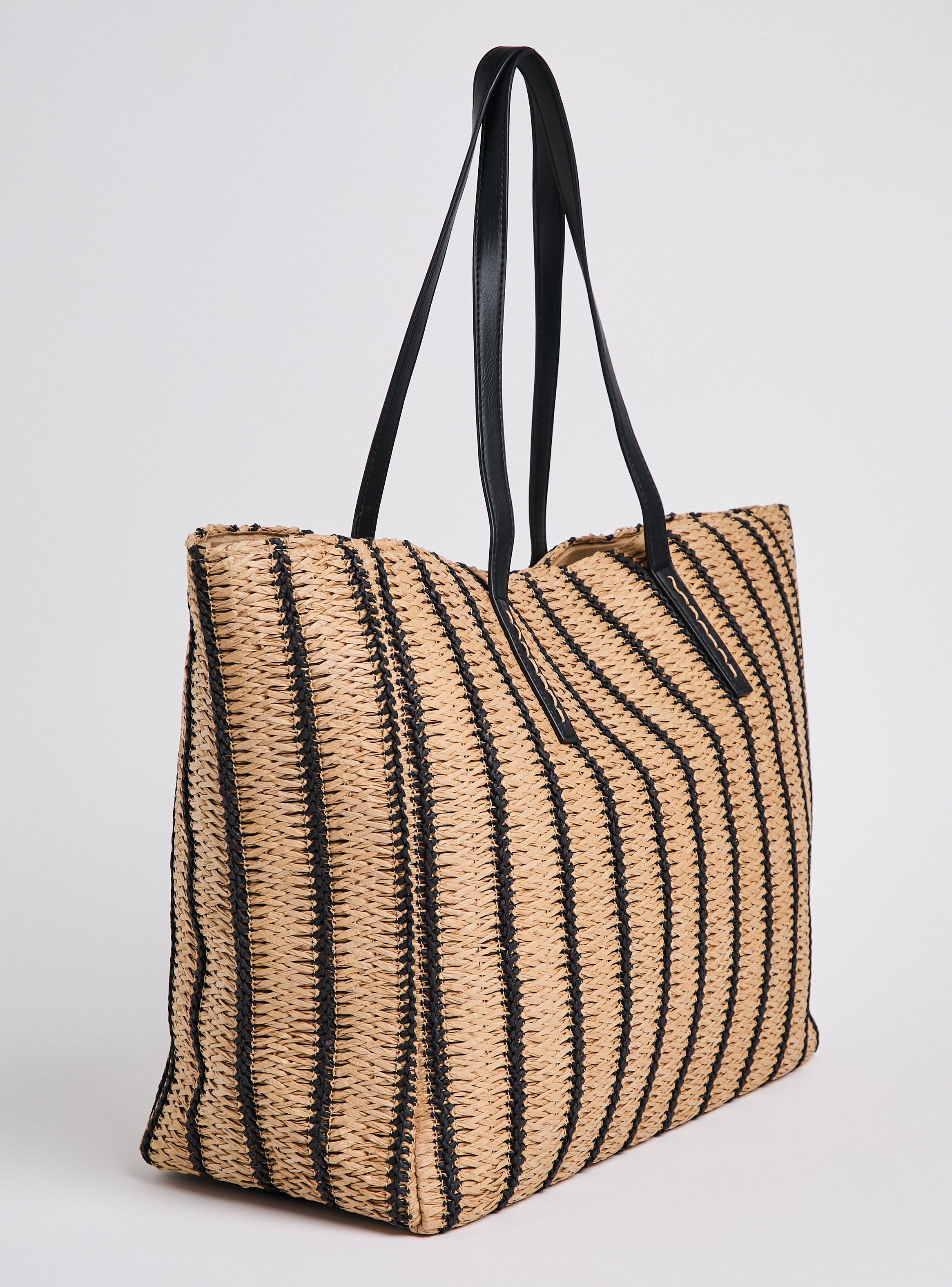 Cartera de Hombro Totebag de Raffia-3