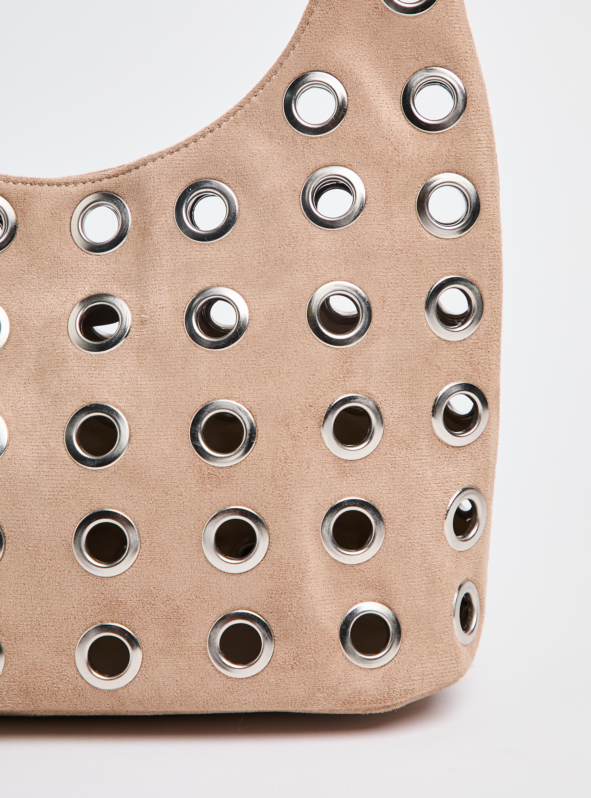 Cartera de Hombro con Diseño Ojetillos-4