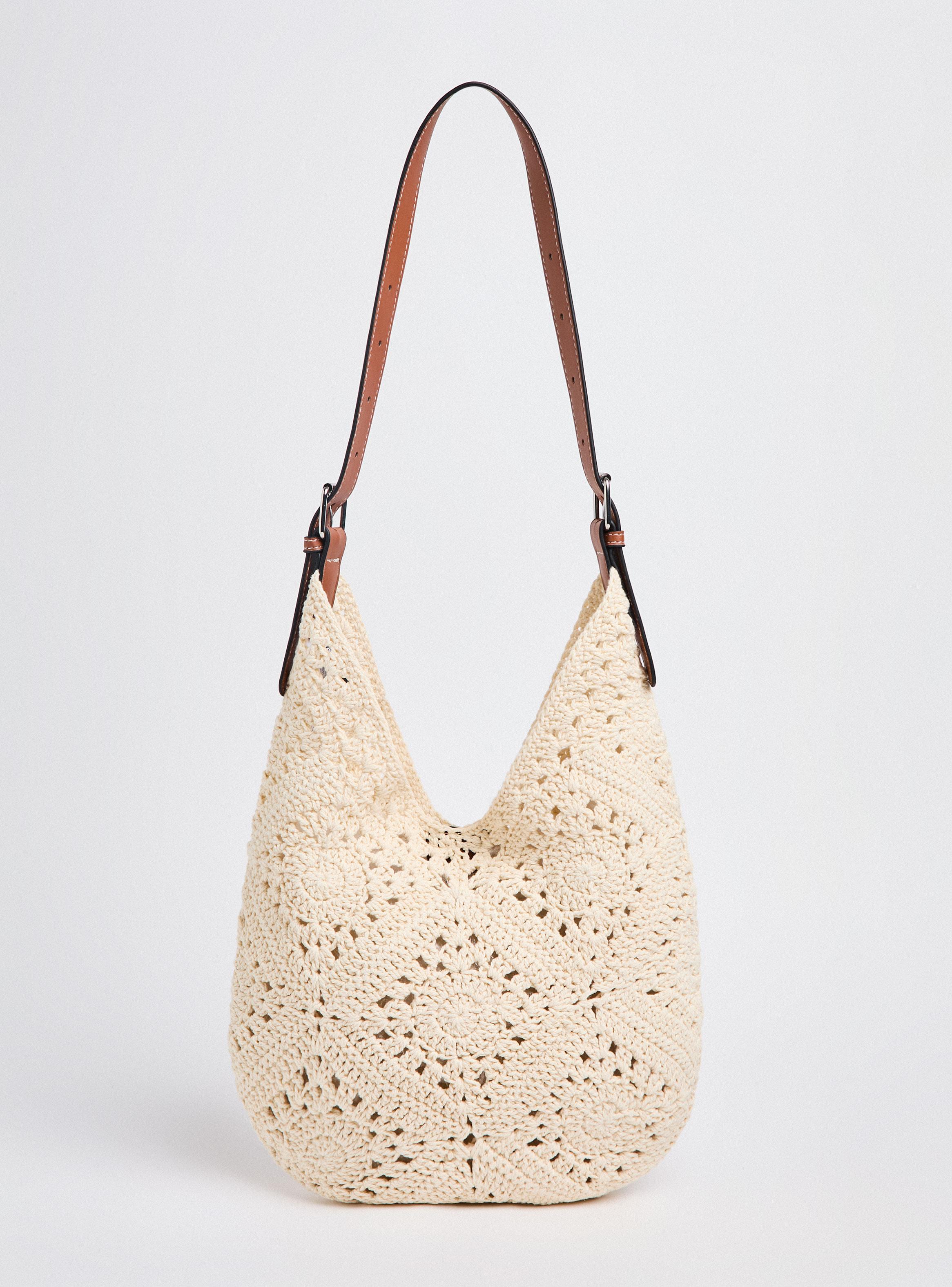 Cartera de Hombro Tejida Diseño con Strap Ajustable-2