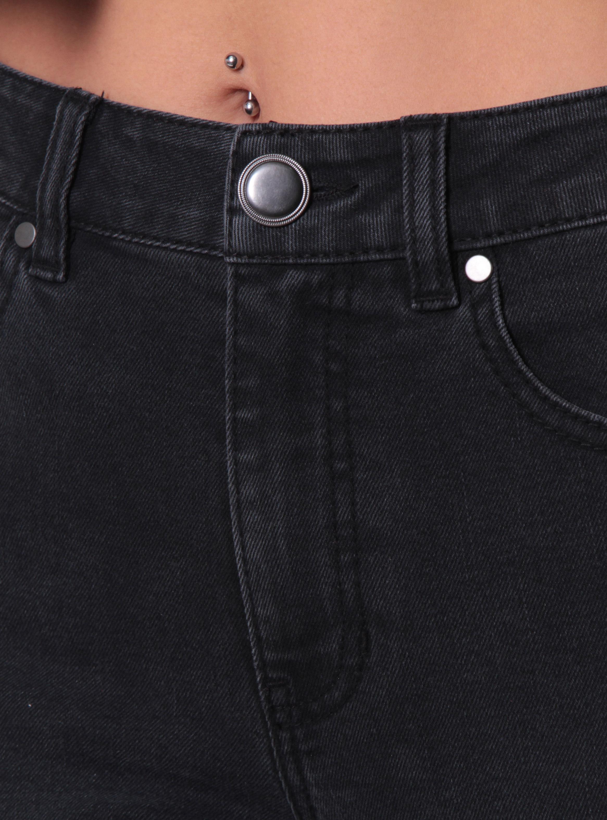 Jeans Recto Bootcut Tiro Alto Pretina Básica 1 Botón-2