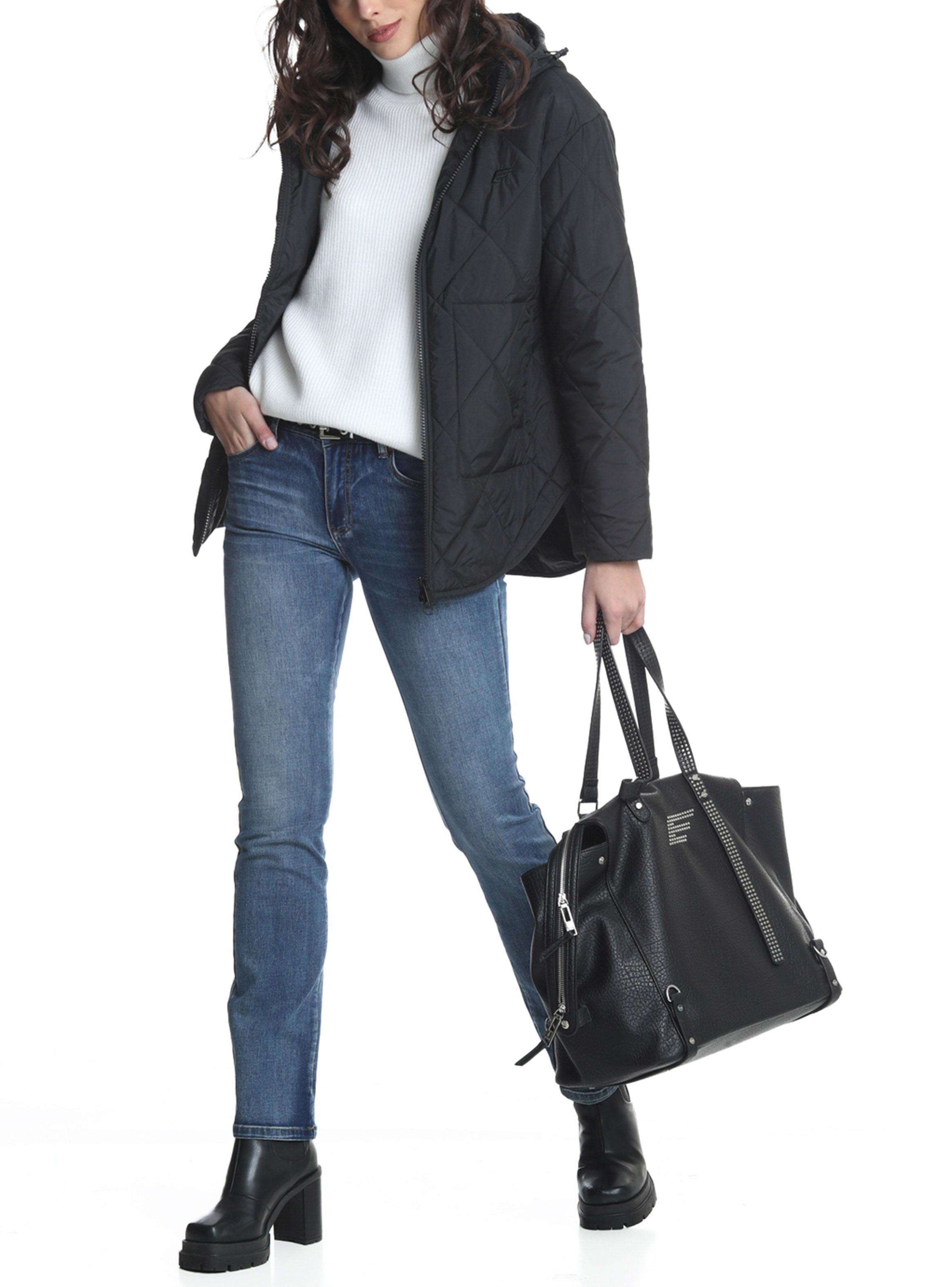Parka Light Quilt Black-3