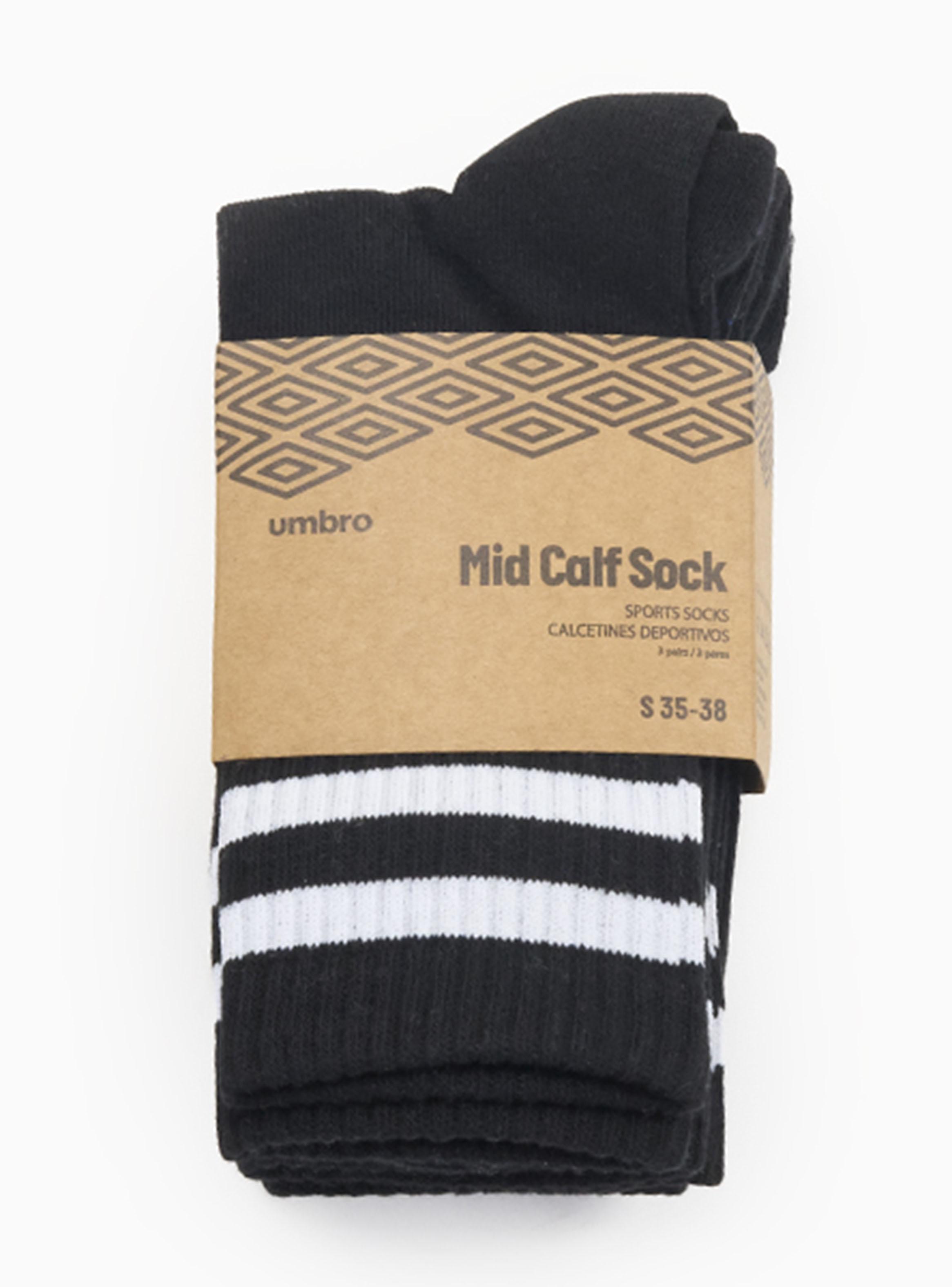 Tripack Calcetín Mid Calf Socks Line-2