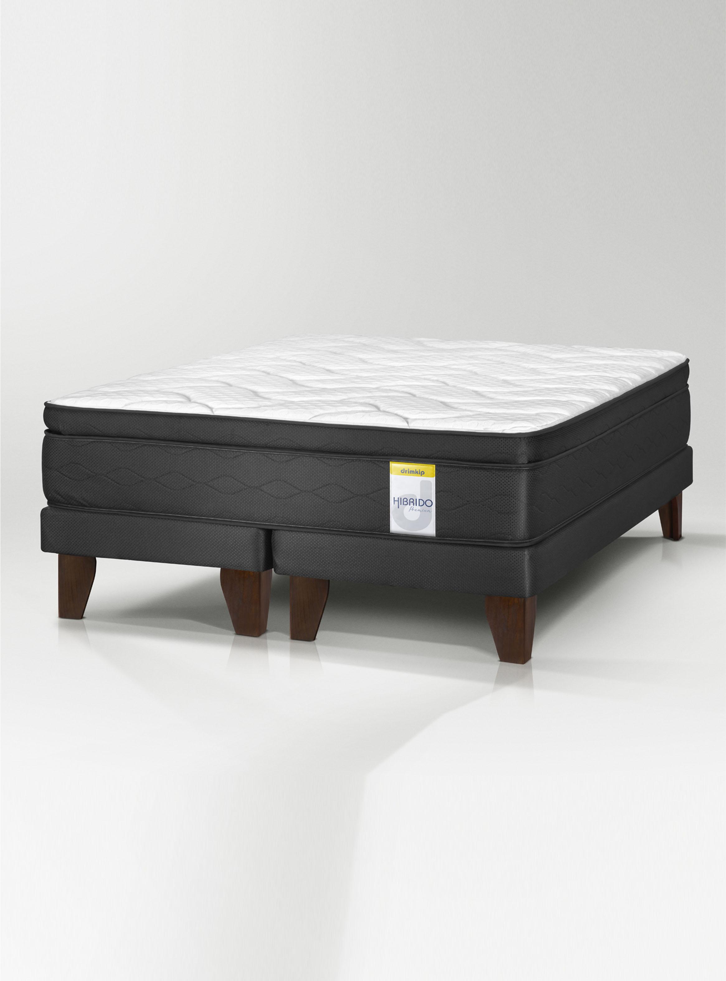 Cama Europea Híbrido Premium Súper King (200x200) Base Dividida + Resplado-0