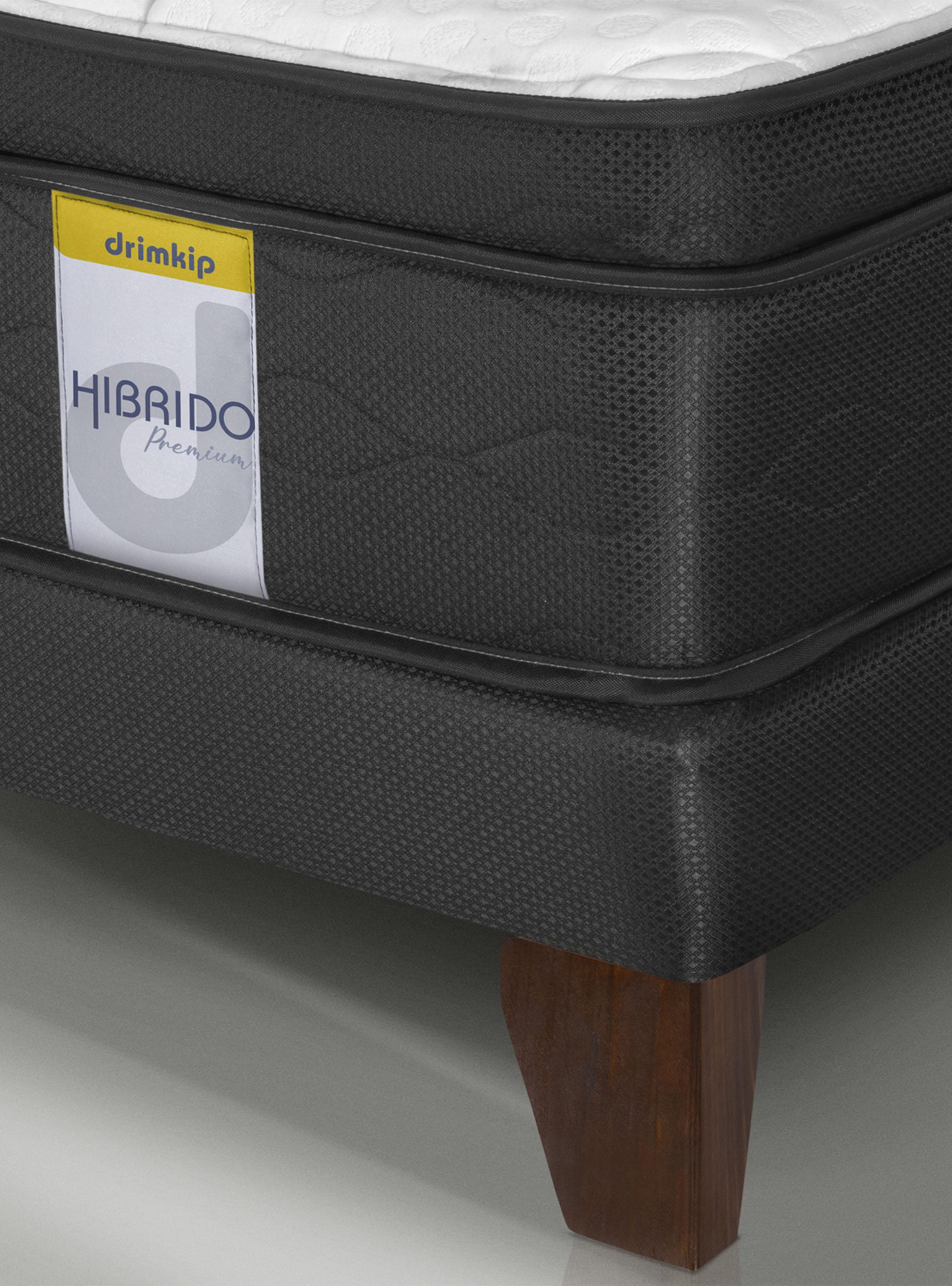 Cama Europea Híbrido Premium 2 Plazas (150x200) Base Dividida + Respaldo DK+ Vel Rov-4
