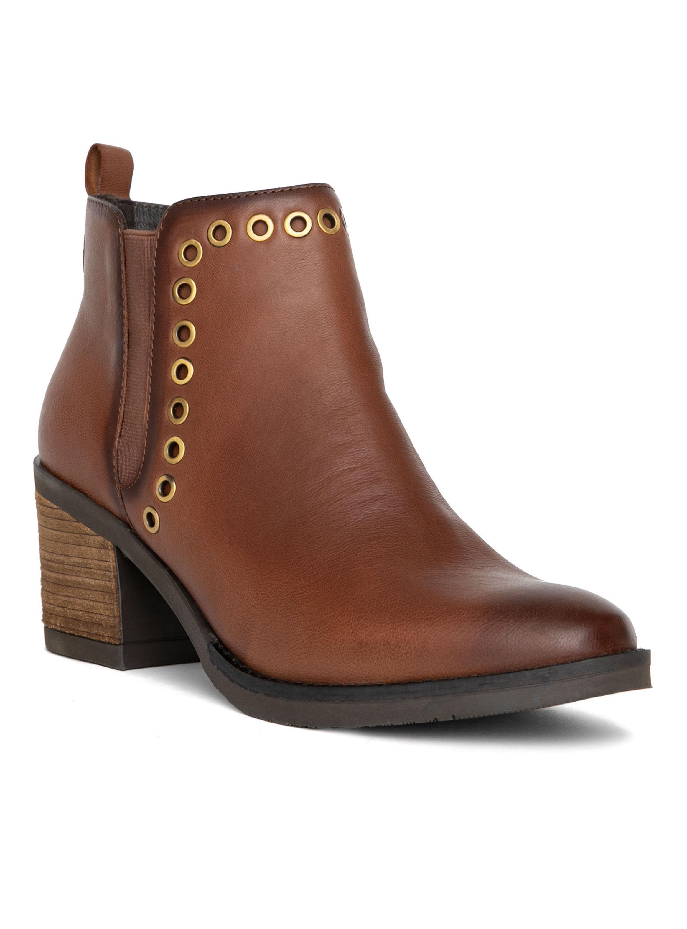 Botín Ojetillo Piera 661089 Cuero Mujer-2