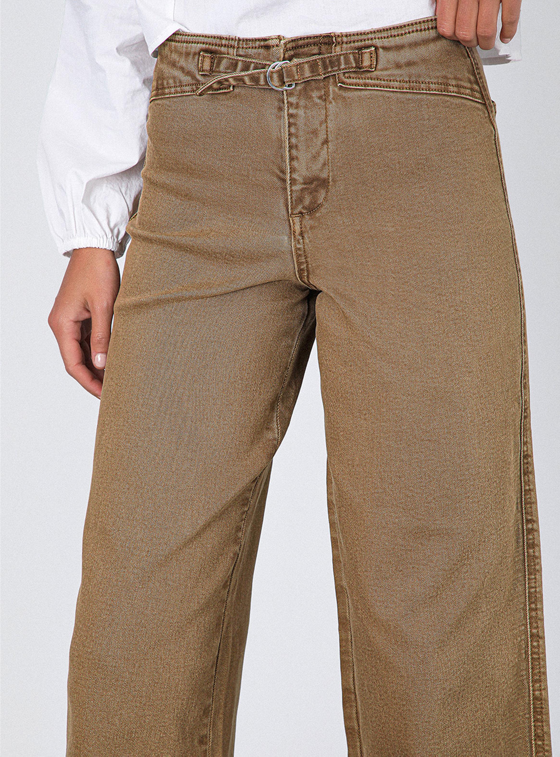 Pantalón Pretina Ajustada Brown-2