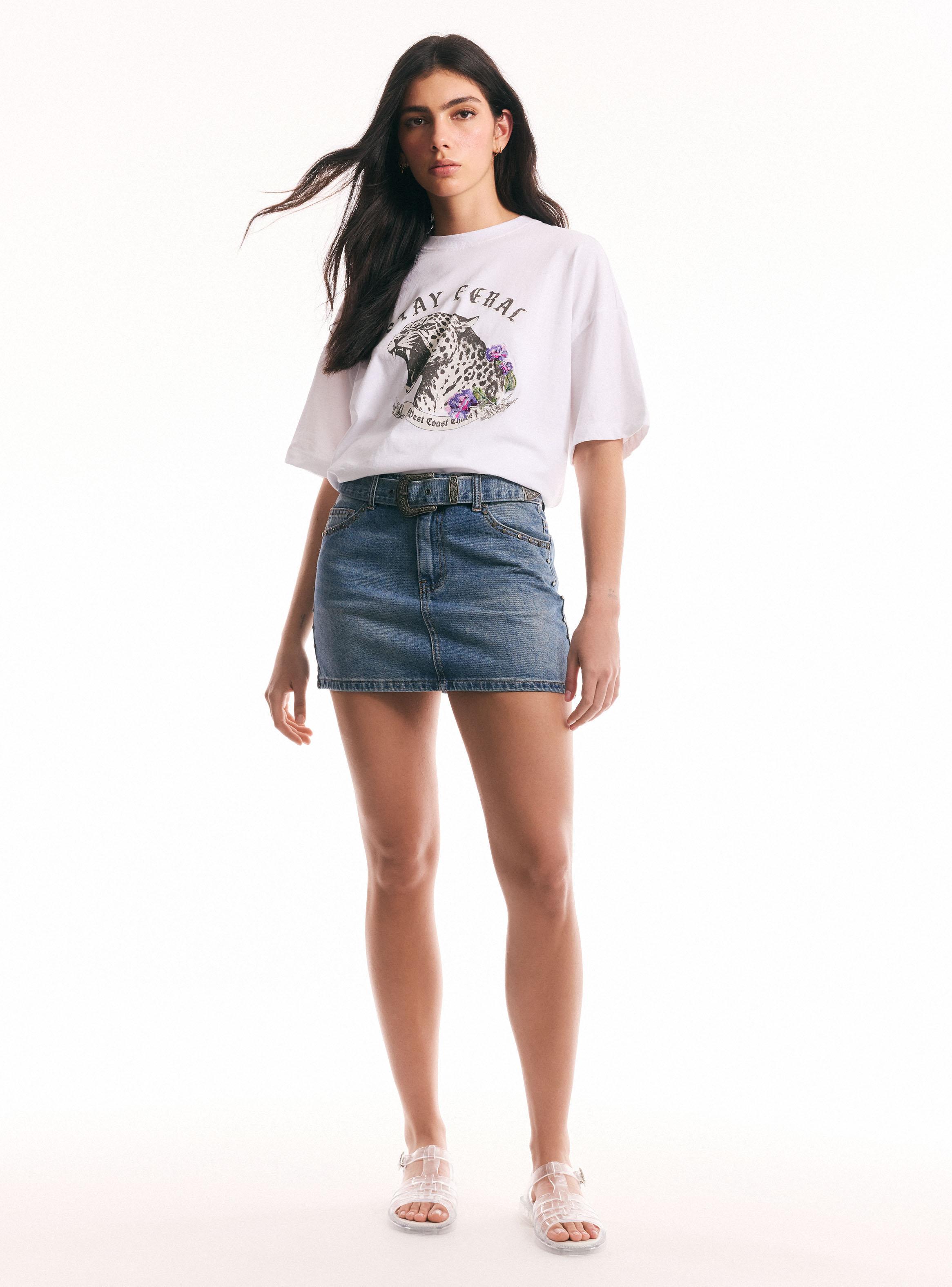 Falda Mini Cinturón Western-4
