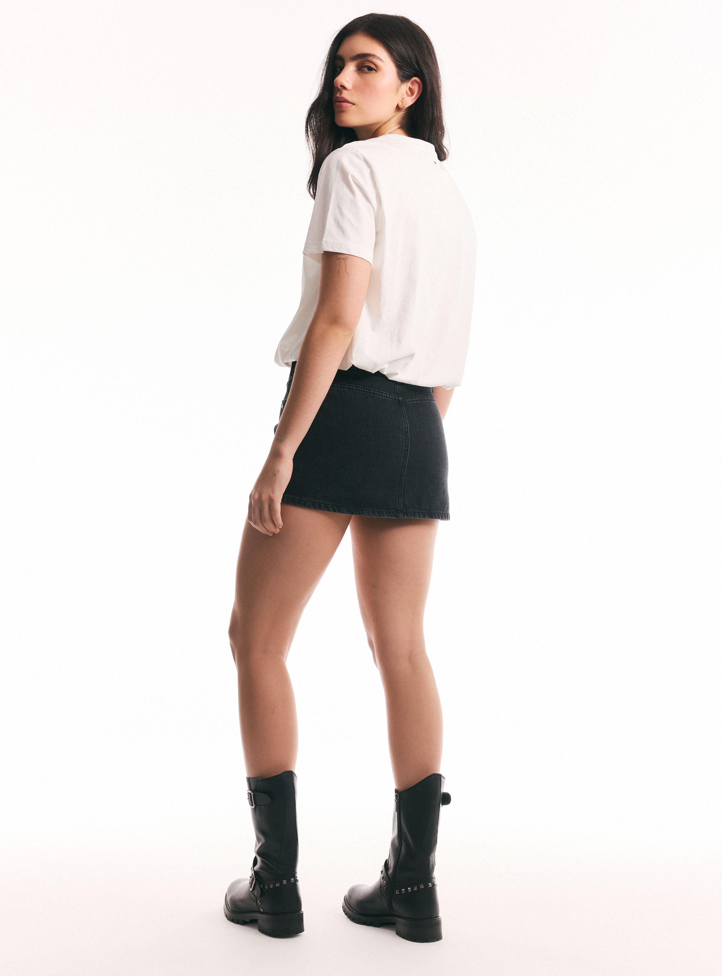 Falda Mini Cinturon con Short Interior-5