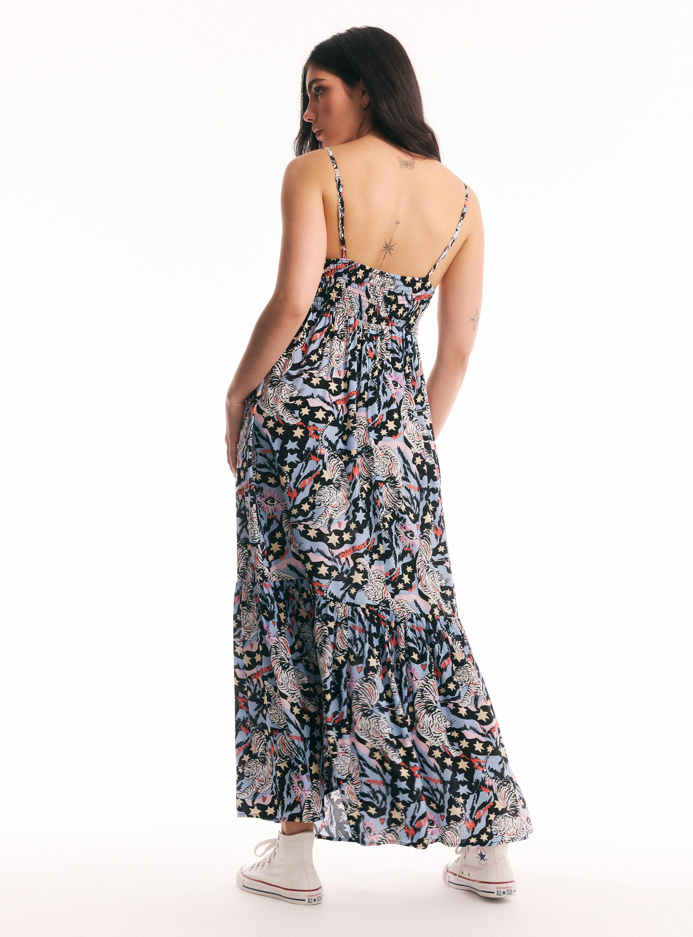 Vestido Básico Estampado-5
