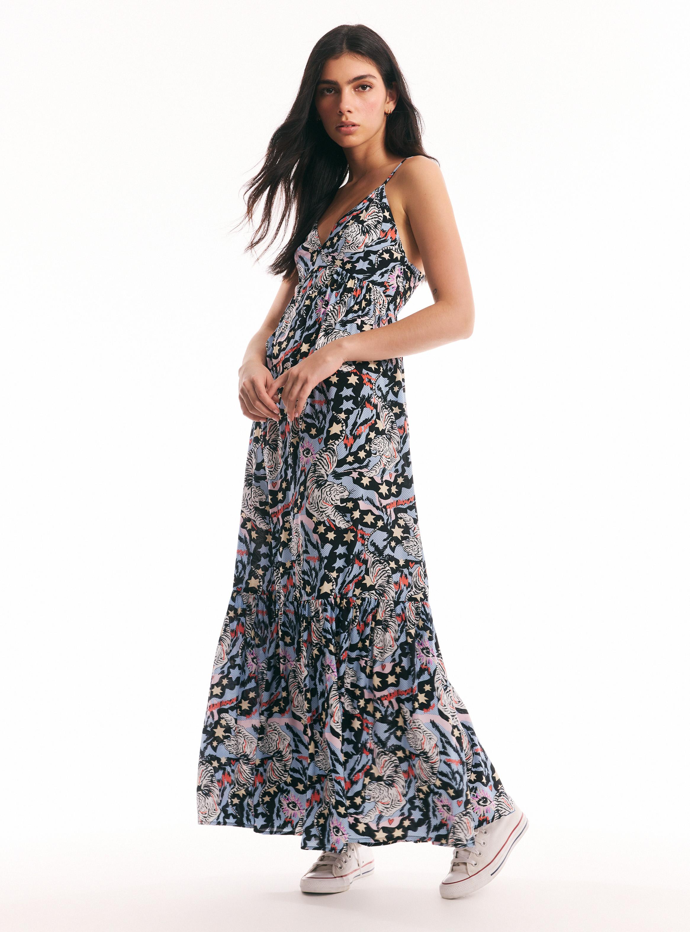 Vestido Básico Estampado-4